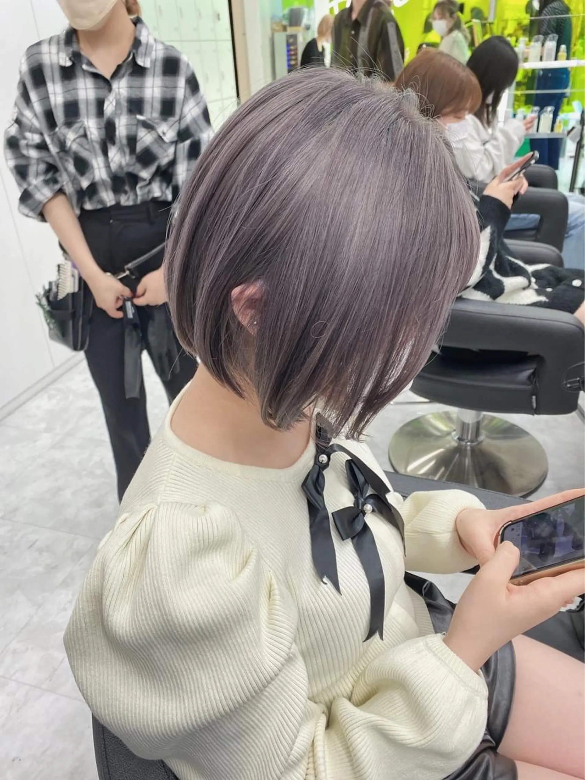 ショート カット ヘアカラー ✨透明感、艶髪ヘア✨ 韓国ヘア特化💖のヘアスタイル