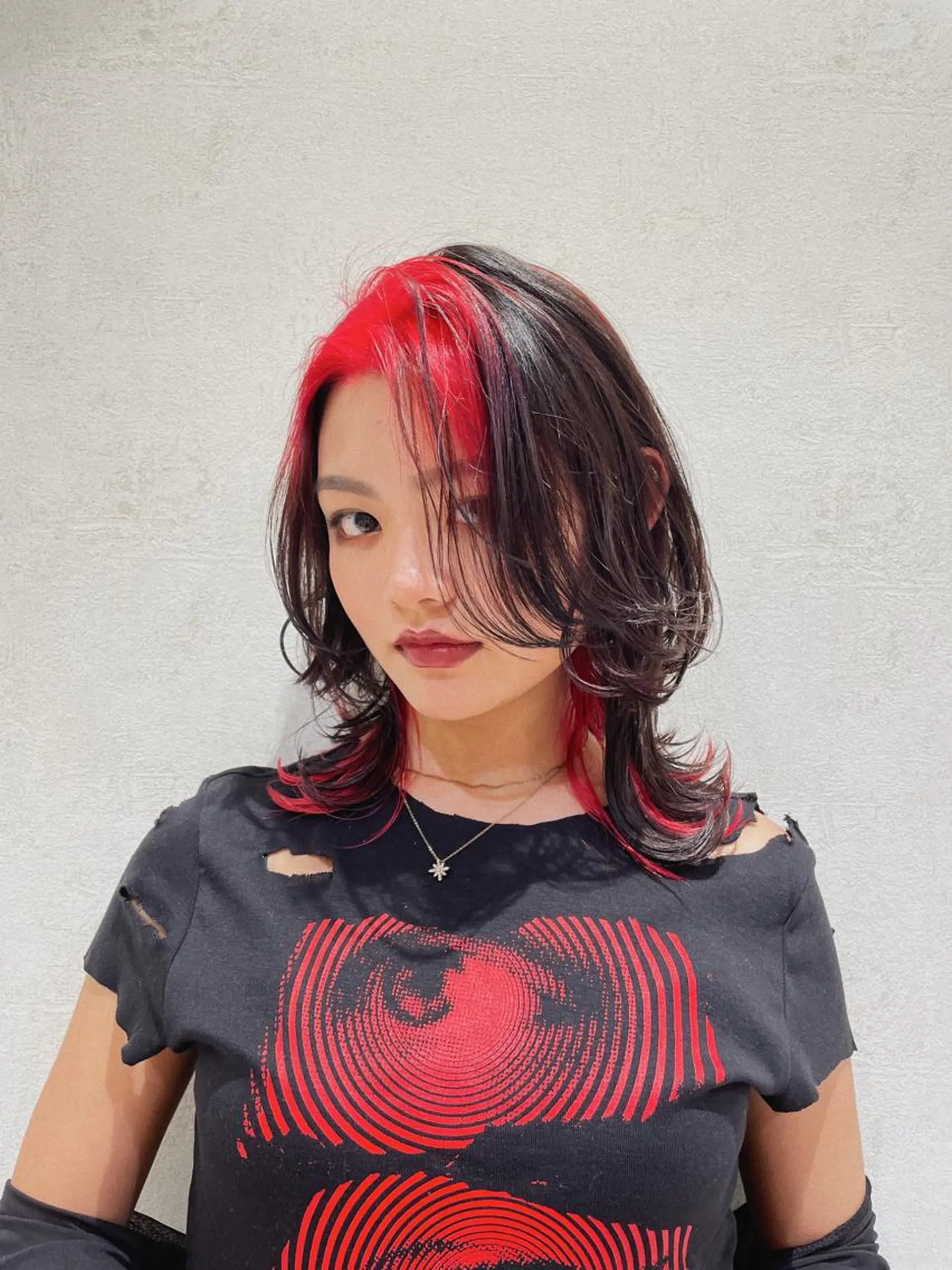 セミロング haru/レイヤー/ ウルフのヘアスタイル