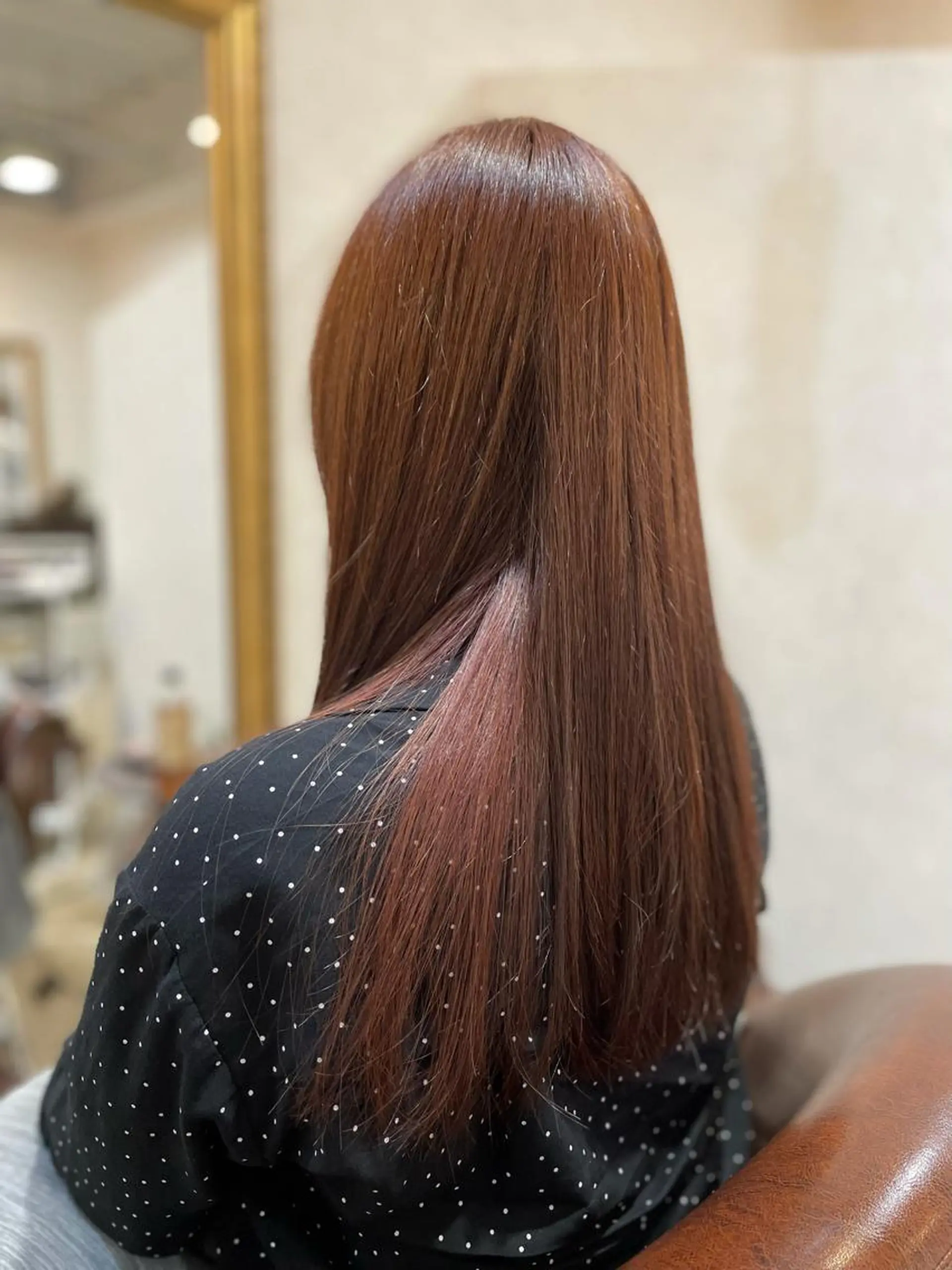 セミロング カット ヘアカラー トリートメント Lusso店長 千崎慎介のヘアスタイル