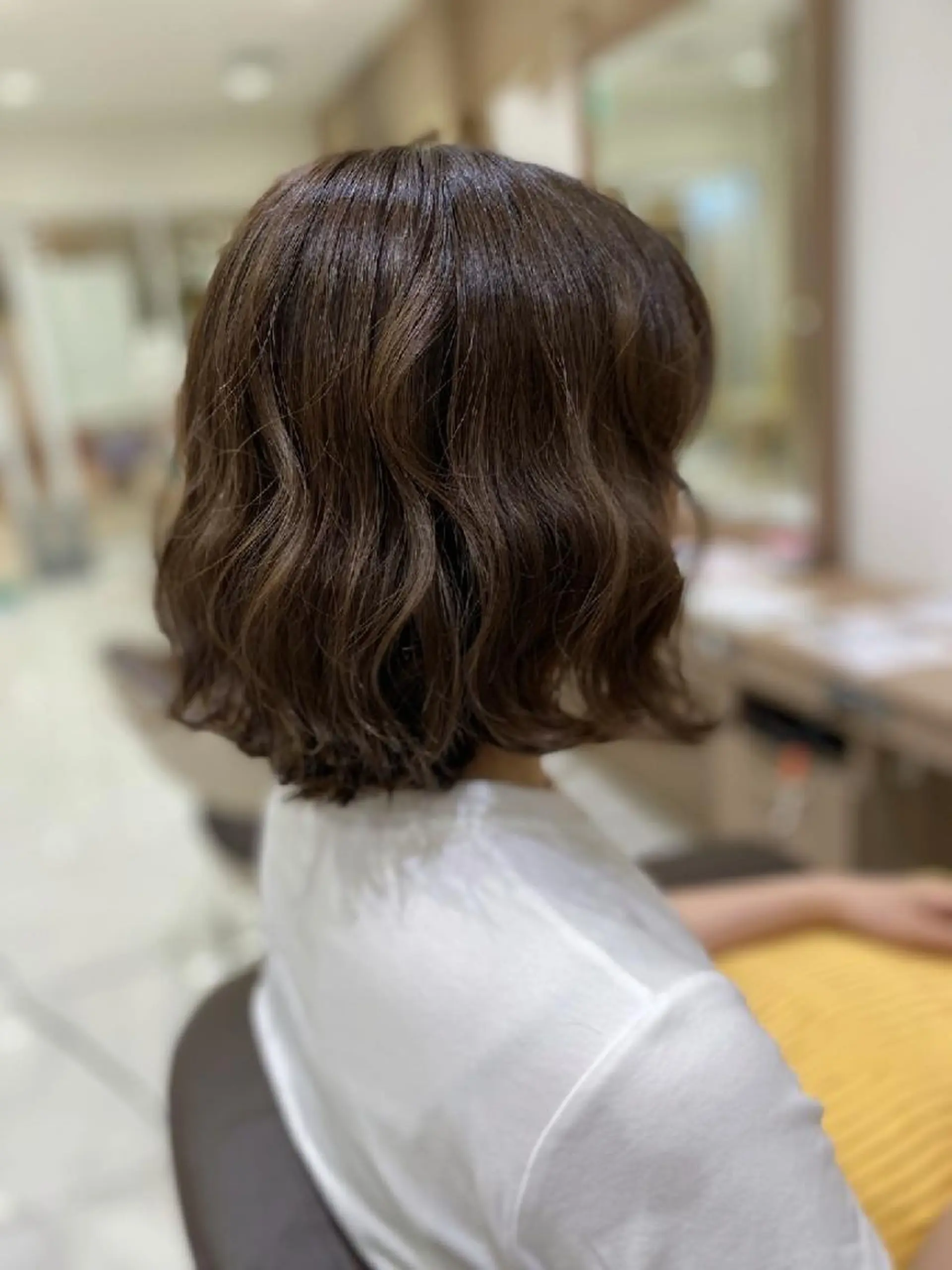 ミディアム カラー グレージュ イルミナカラー 中村 和貴のヘアスタイル