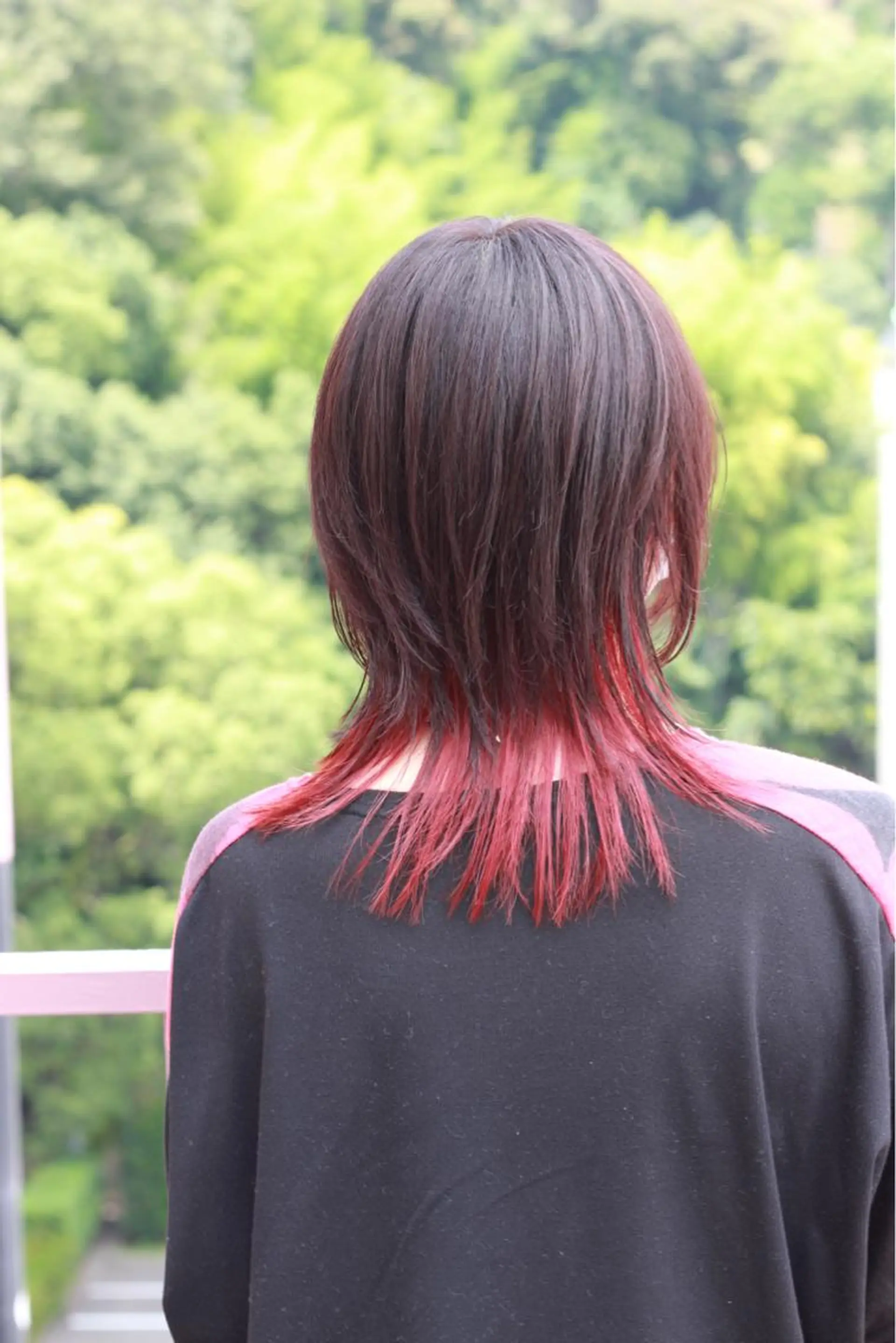 ミディアム カラー レッドカラー ヘアカラー Viage （ビアージュ）のヘアスタイル