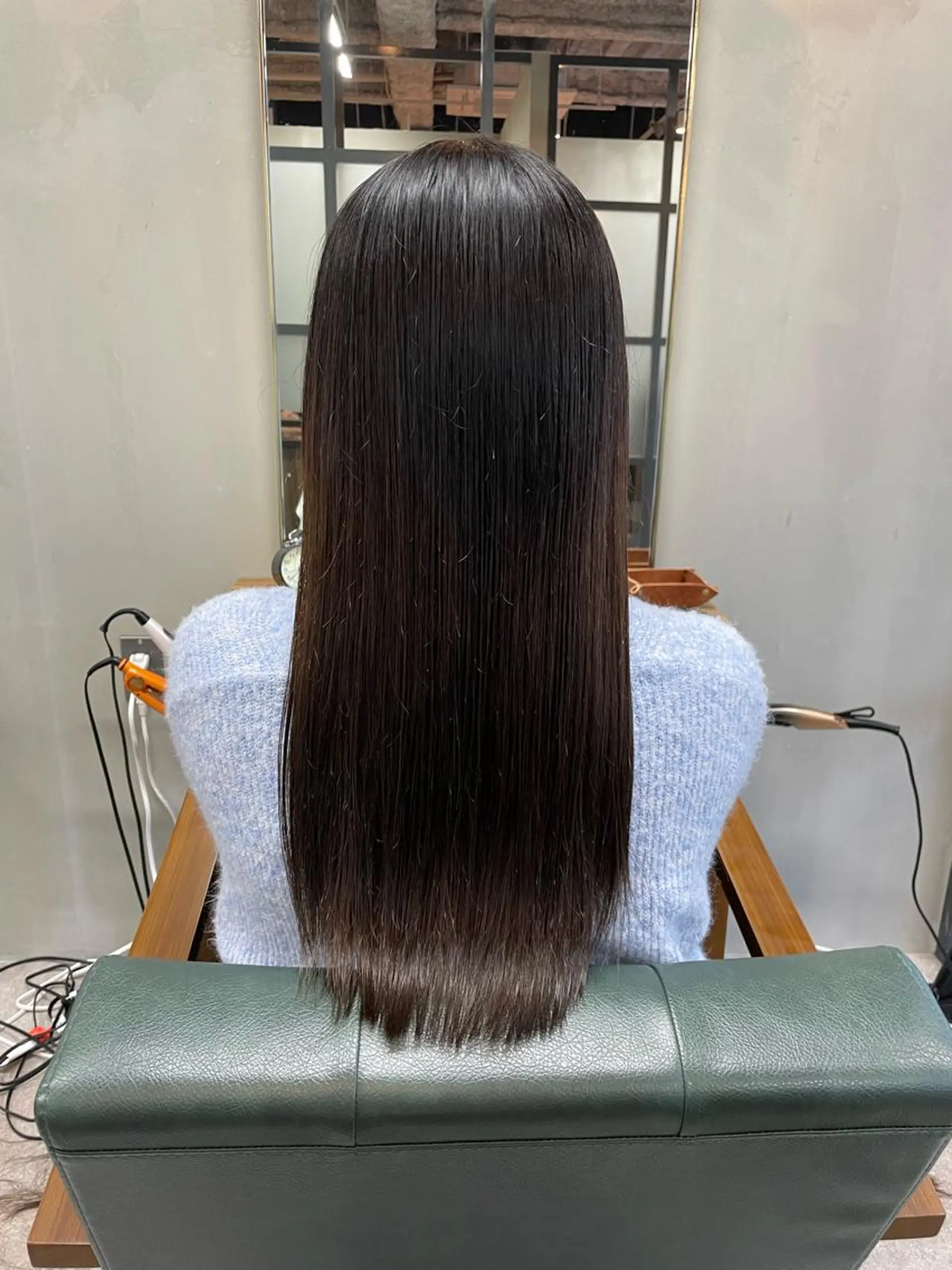ロング カット 縮毛矯正 トリートメント S.BROOM なんばTAKUYAのヘアスタイル