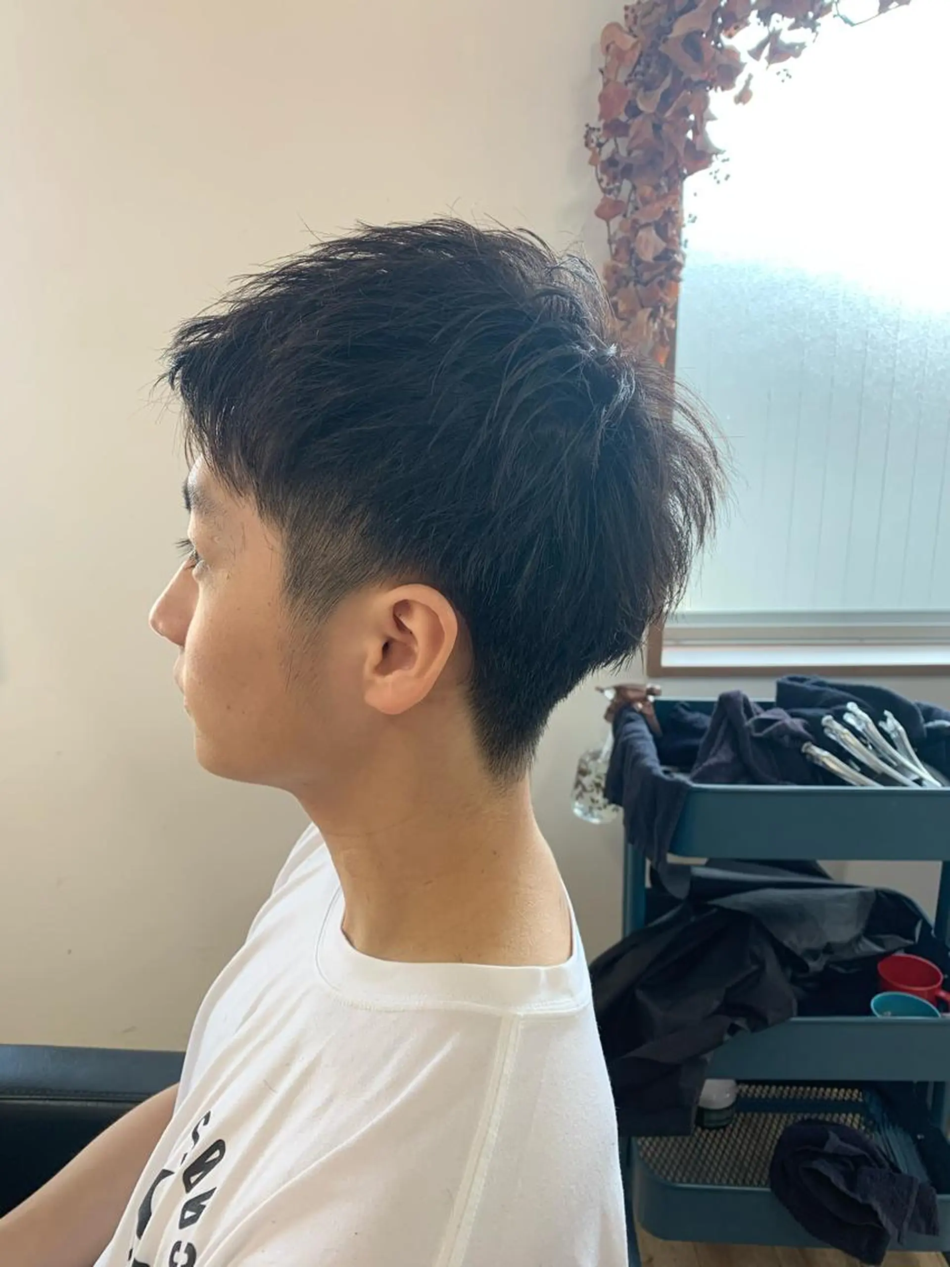 ショート メンズ アップバング ショートヘア カット ヘアセット メンズ満足度No.1 代表　北野拓海　蕨のヘアスタイル