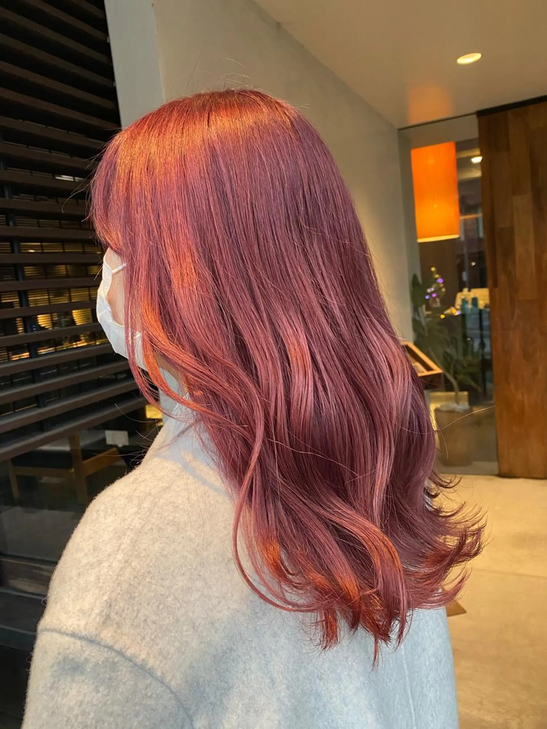 ロング カラー 縮毛矯正 トリートメント 中井 一葉のヘアスタイル