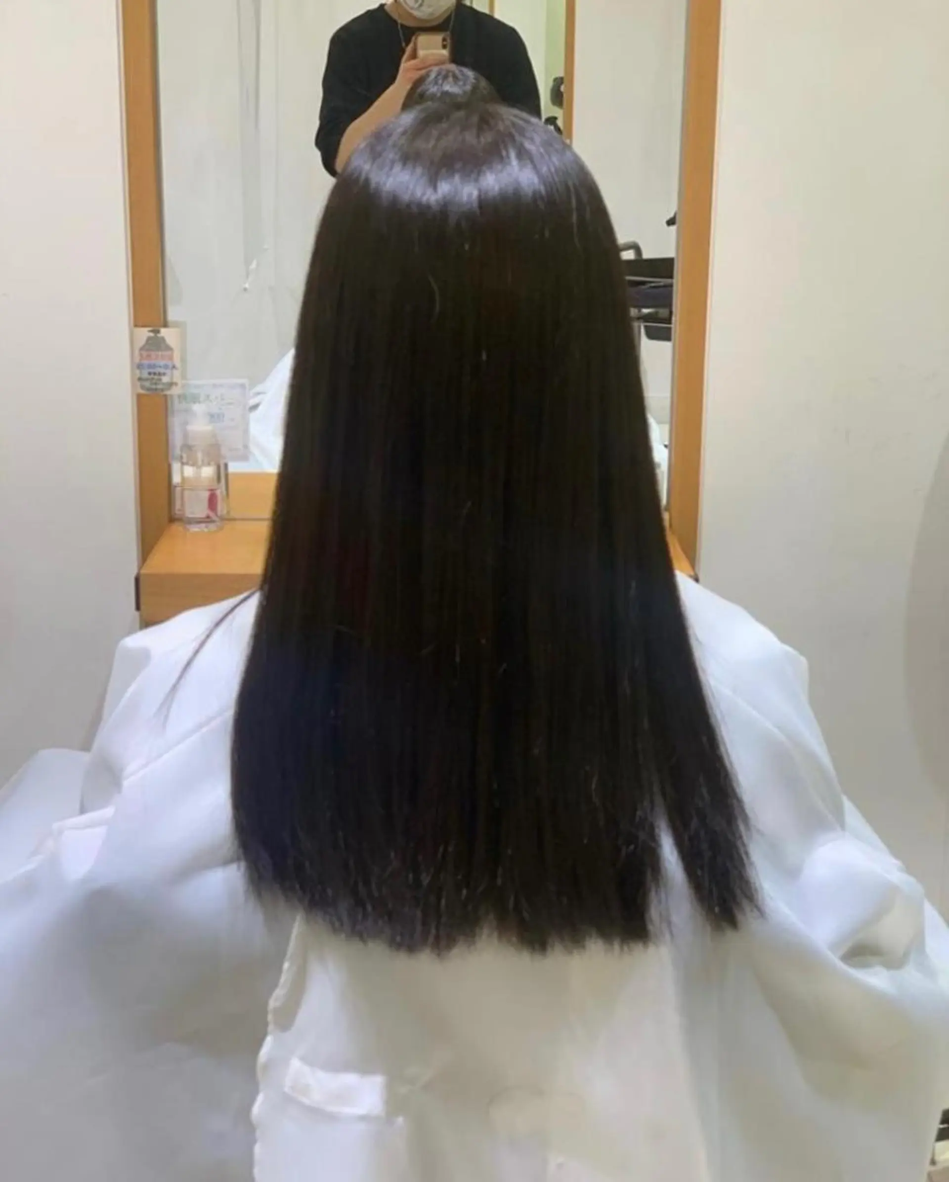 セミロング パーマ 縮毛矯正 apish国分寺 / 津久井 裕仁のヘアスタイル
