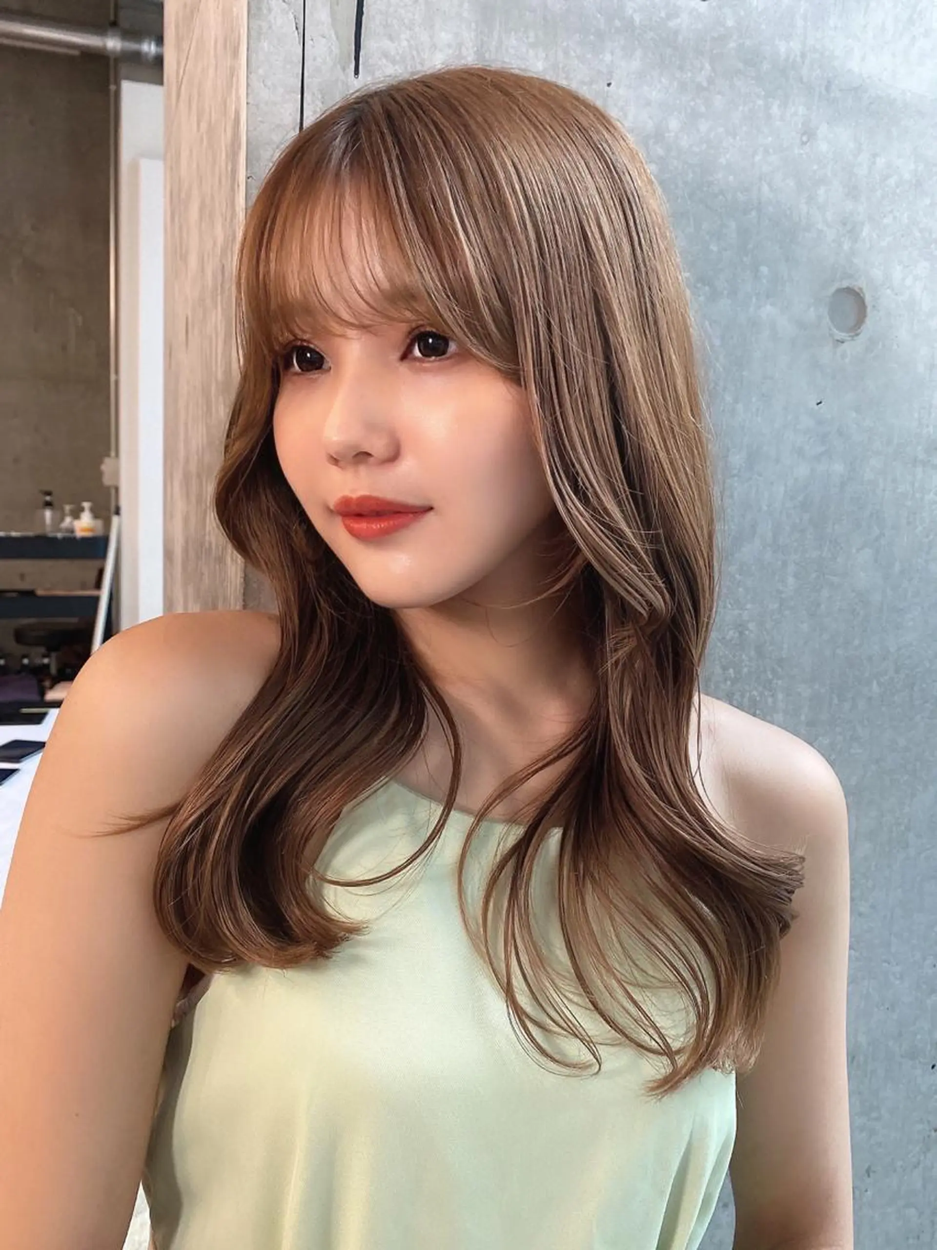 ロング カット ヘアカラー 縮毛矯正 トリートメント SALOWIN原宿AROA店所属・顔まわり神カット✂︎ 齋藤雄大【原宿】のヘアスタイル