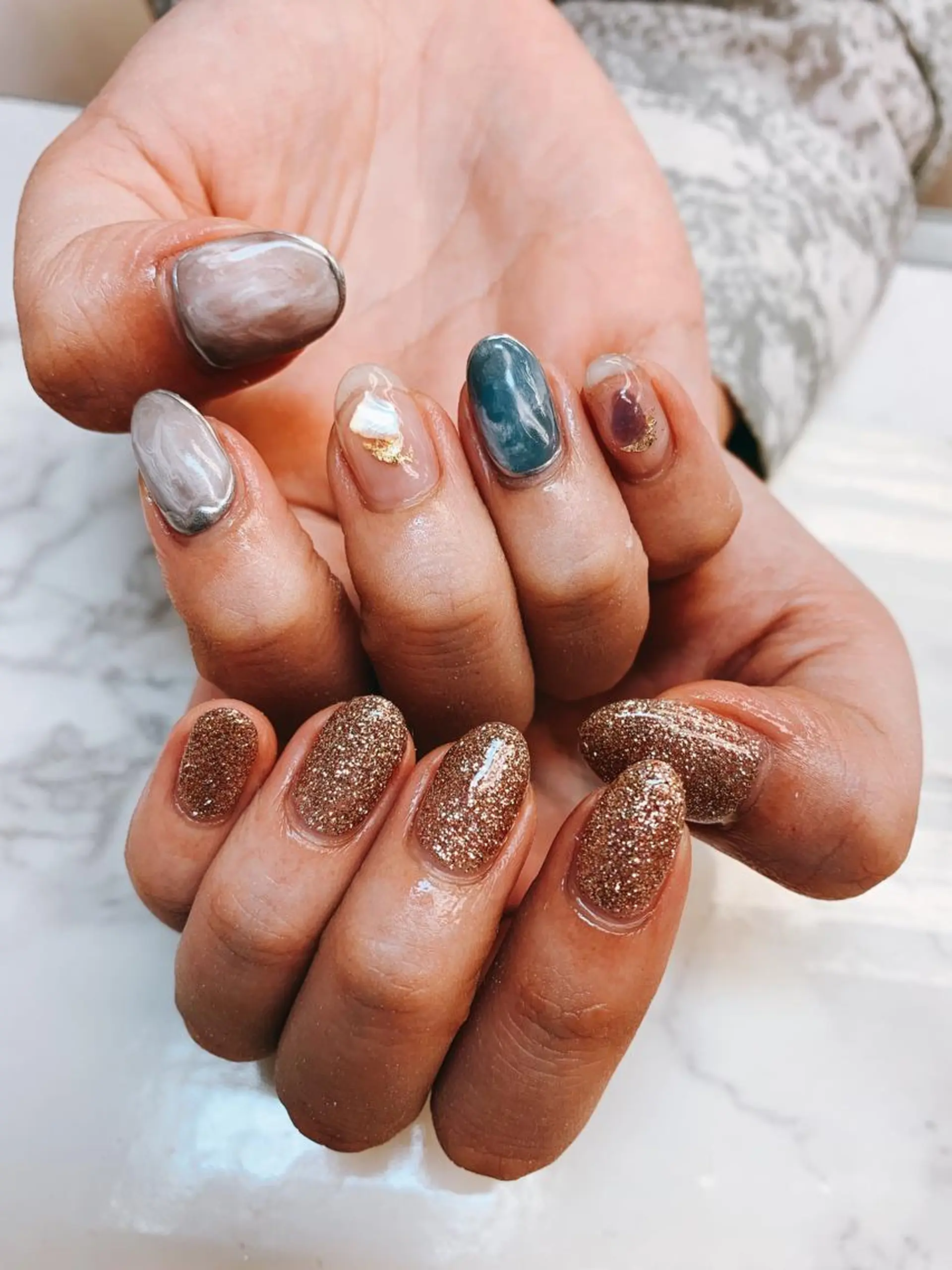 ネイル ニュアンスネイル ハンドネイル Blancnail 江口のネイルデザイン