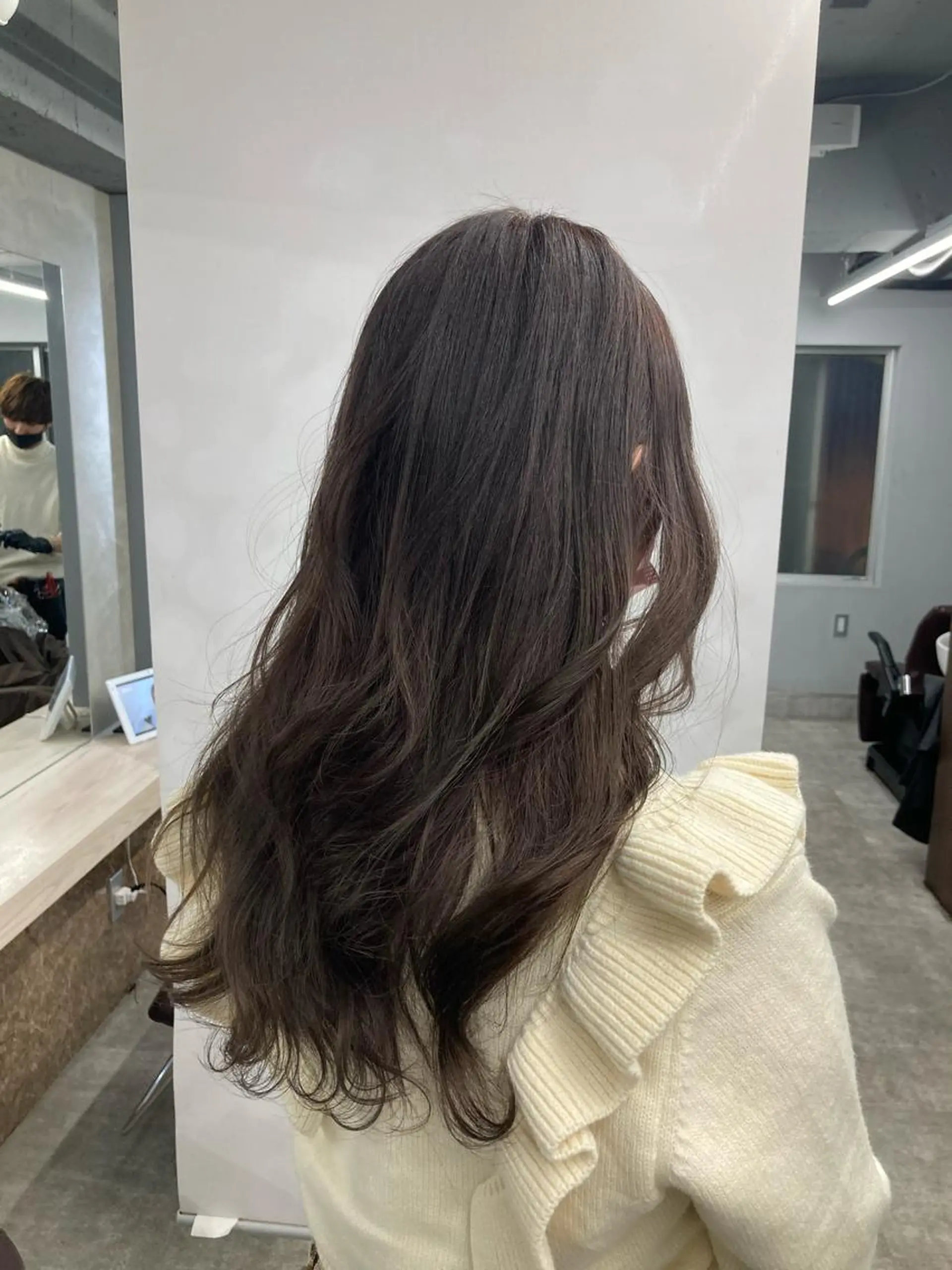ロング カラー ベージュカラー イルミナカラー ラベンダーカラー ラベンダーベージュ ヘアカラー ブリーチ&似合せボブ 田中寛十のヘアスタイル