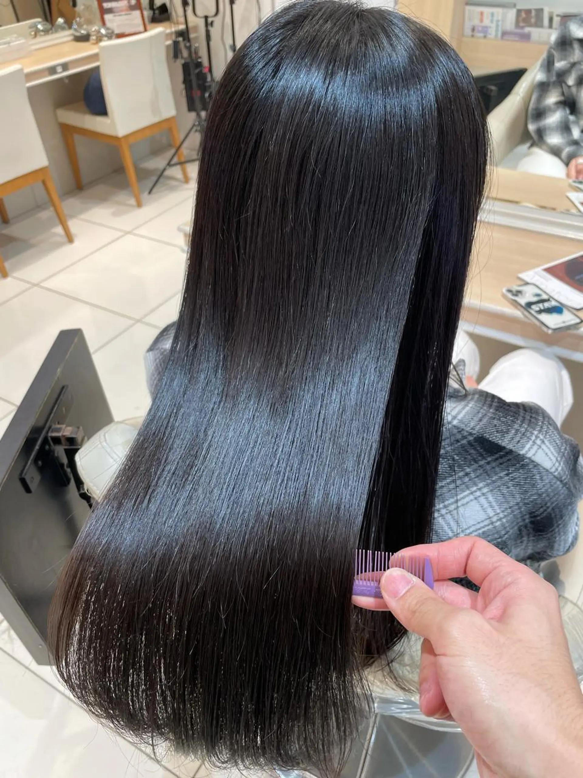 ロング 縮毛矯正、髪質改善／ 松田 龍之介のヘアスタイル