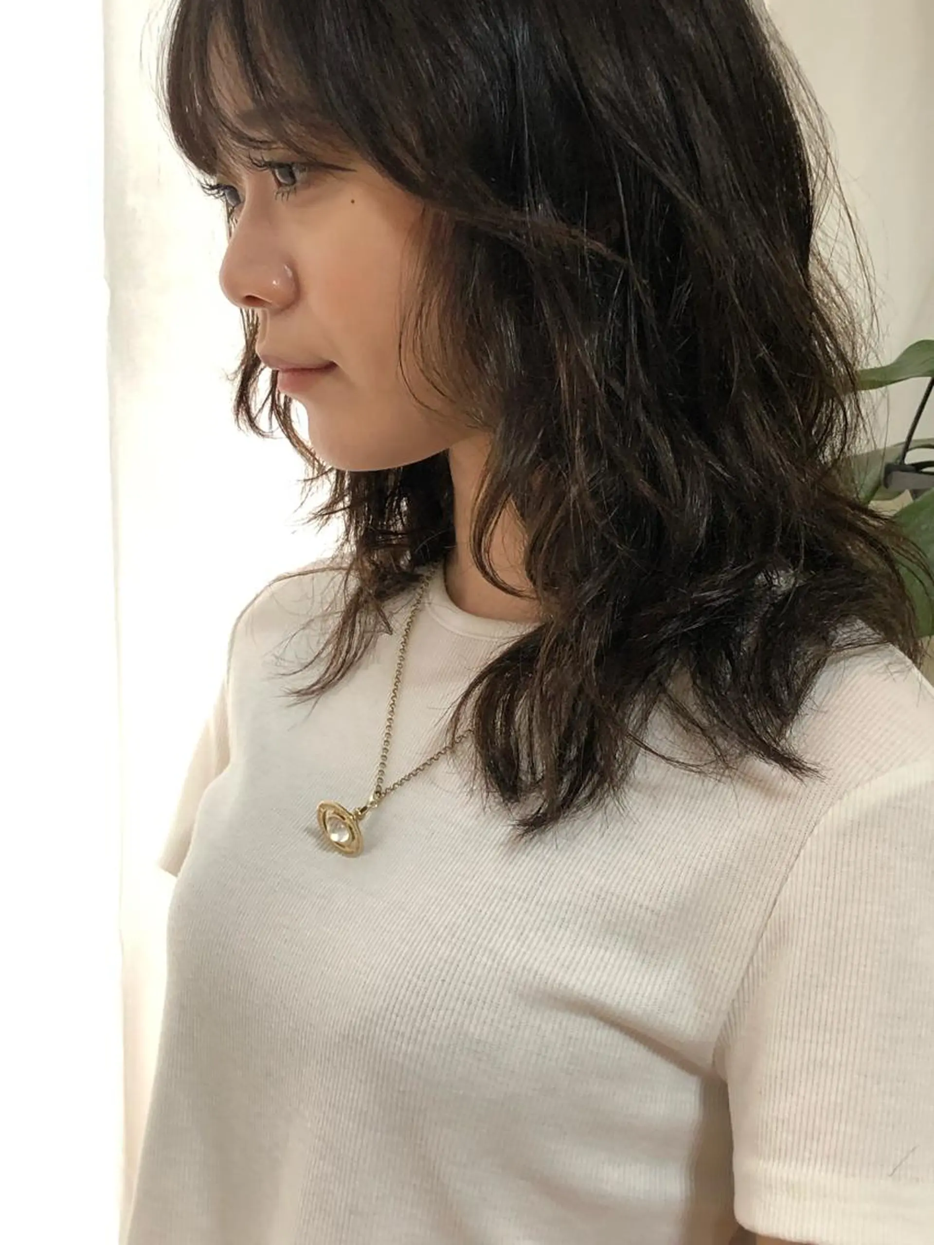 セミロング セミロングパーマ 卒業式のヘアスタイル 縮毛矯正 カット パーマ 吉川　ミチオ 【SHIKIO】のヘアスタイル