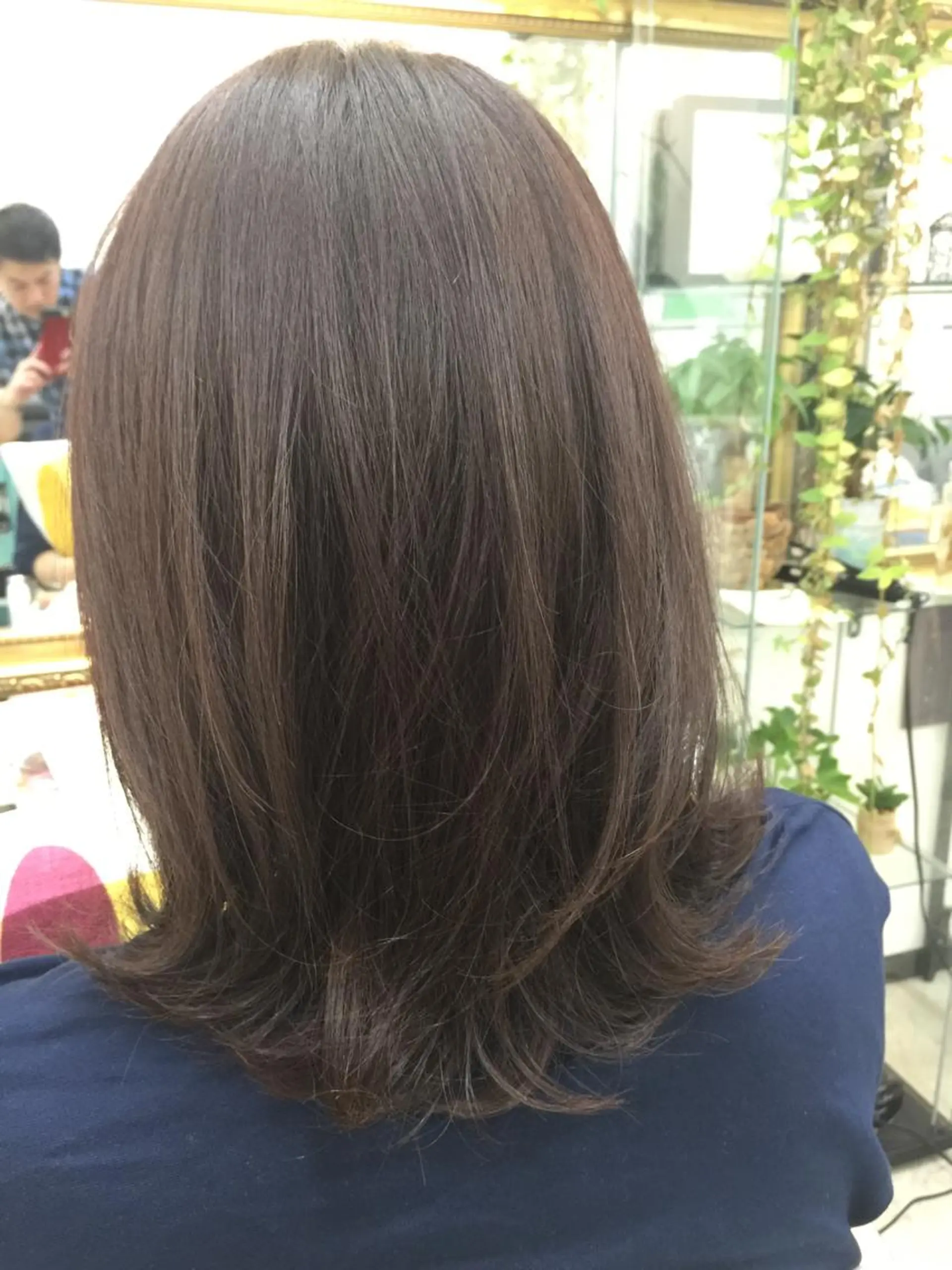 ミディアム 縮毛矯正 ajuga所属・hama yukiのヘアスタイル