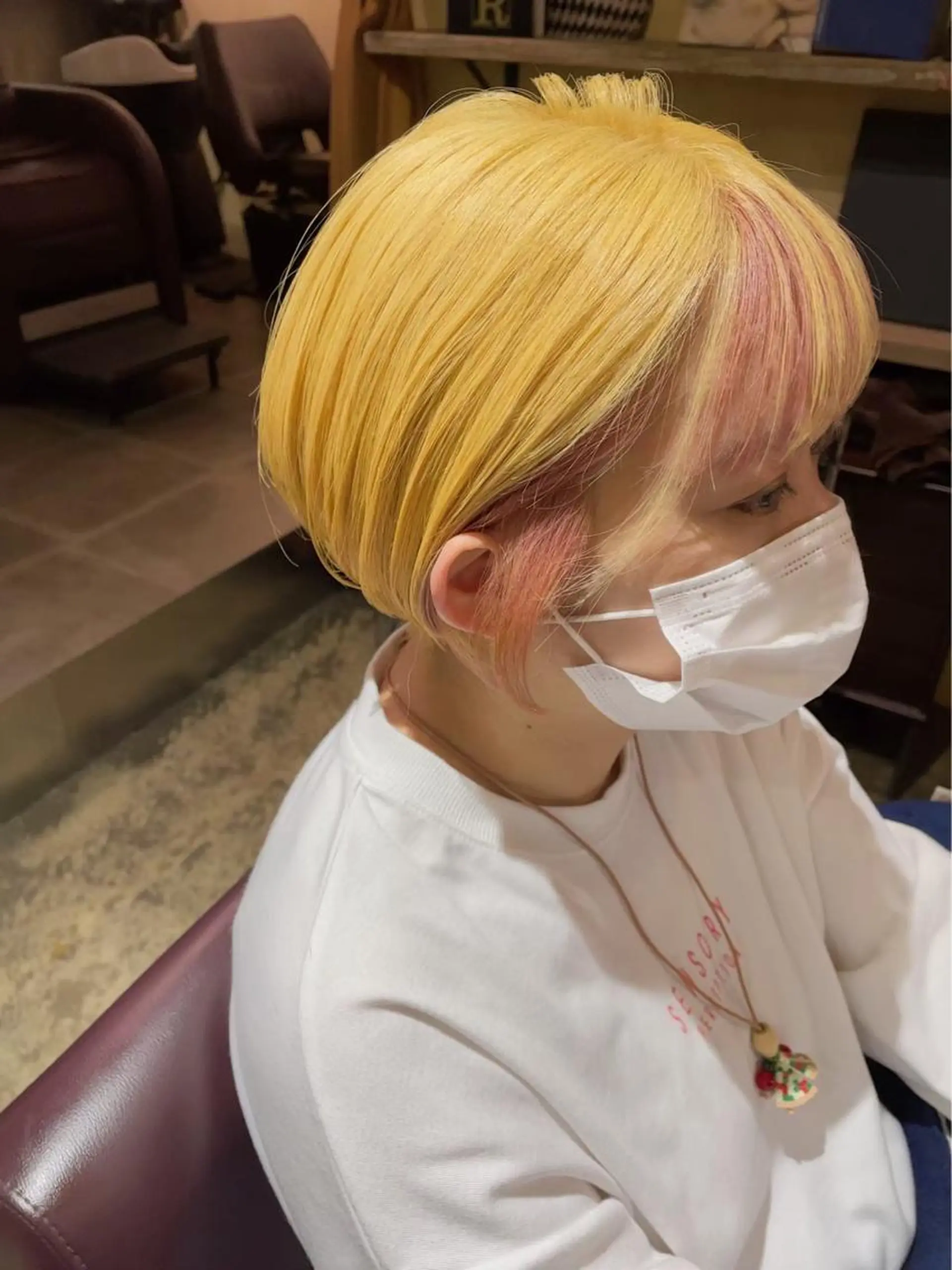 ショート カラー ハイトーンカラー カット ヘアカラー トリートメント HACCH （ハッチ）所属・🪼ボブ/ハイトーン /髪質改善🪼のヘアスタイル