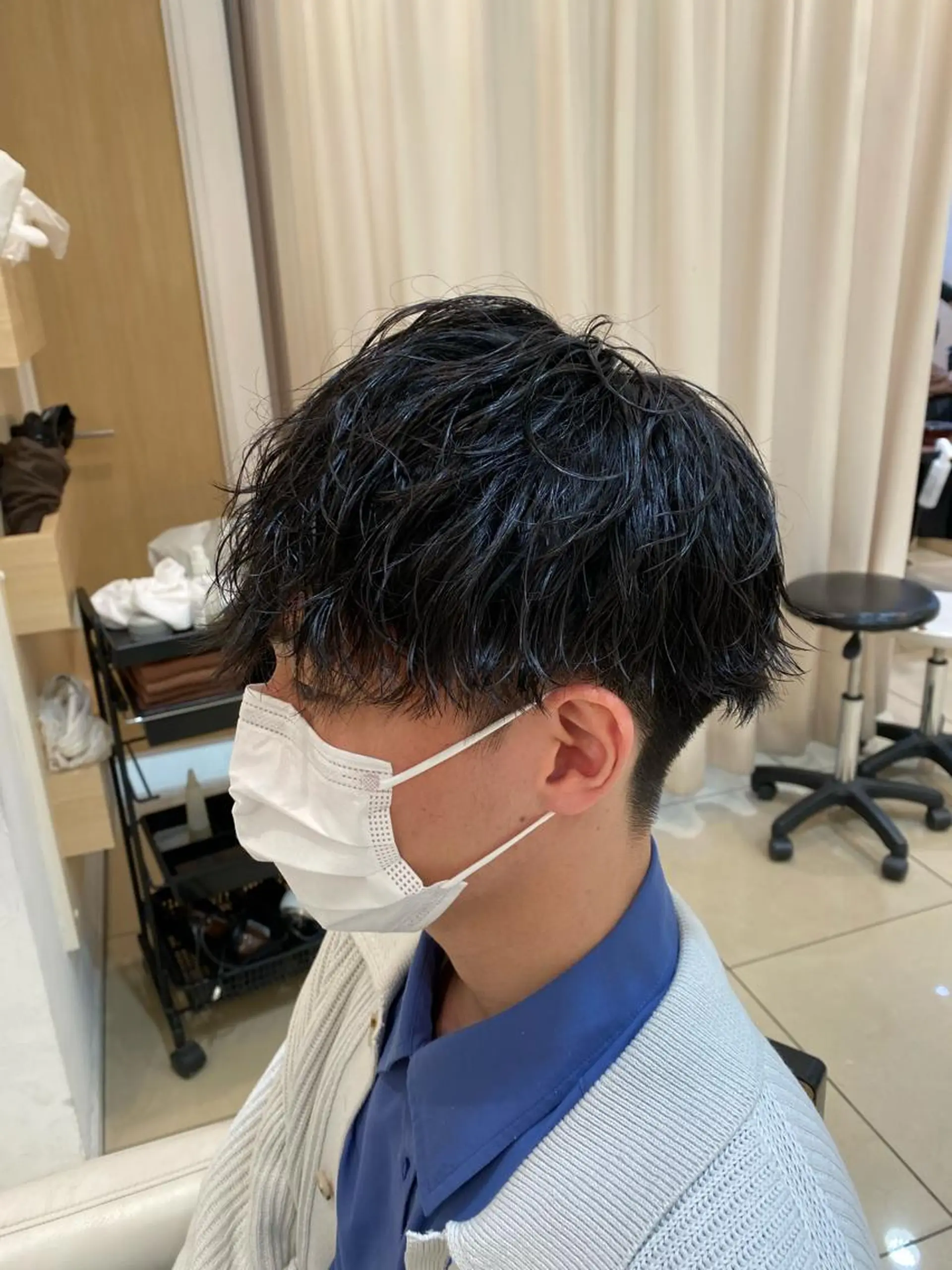 ショート パーマ メンズ カット パーマ メンズ特化型美容師 栗山勇人のヘアスタイル