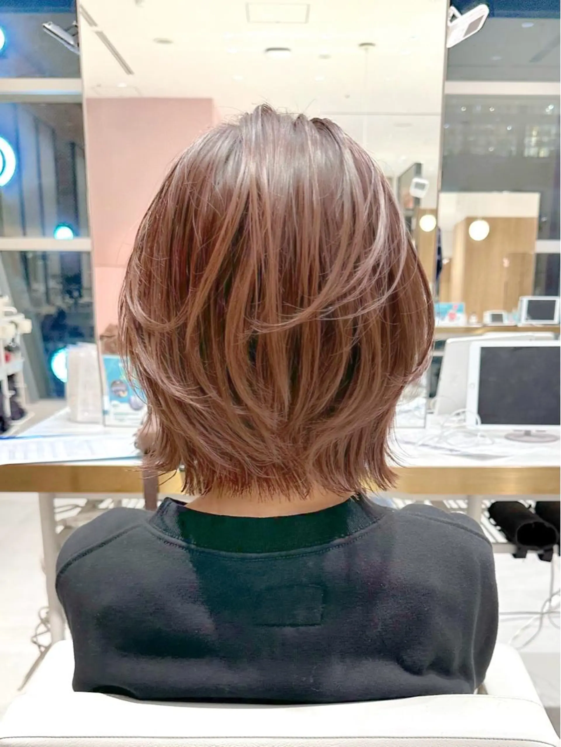 ミディアム カラー パーマ ヘアアレンジ レイヤーカット/ボブ /縮毛矯正✨大輝のヘアスタイル