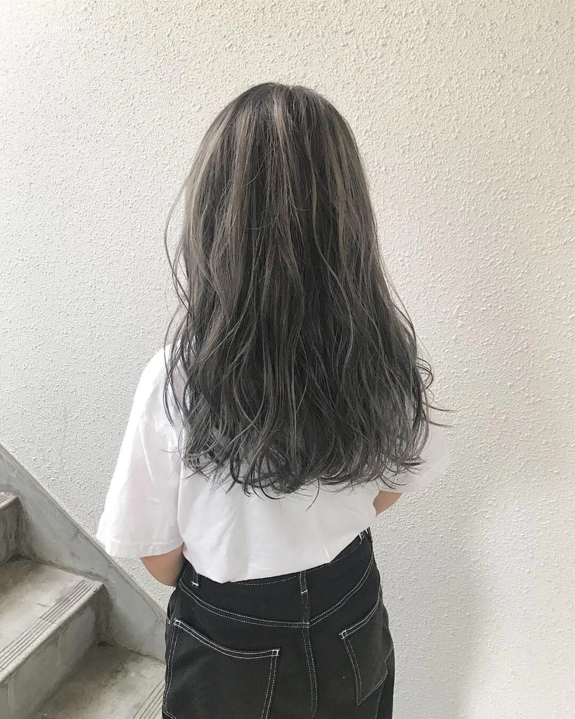 ロング カラー ブリーチ ハイライトカラー ハイライト インナーカラー/天神 ブリーチ/吉田のヘアスタイル