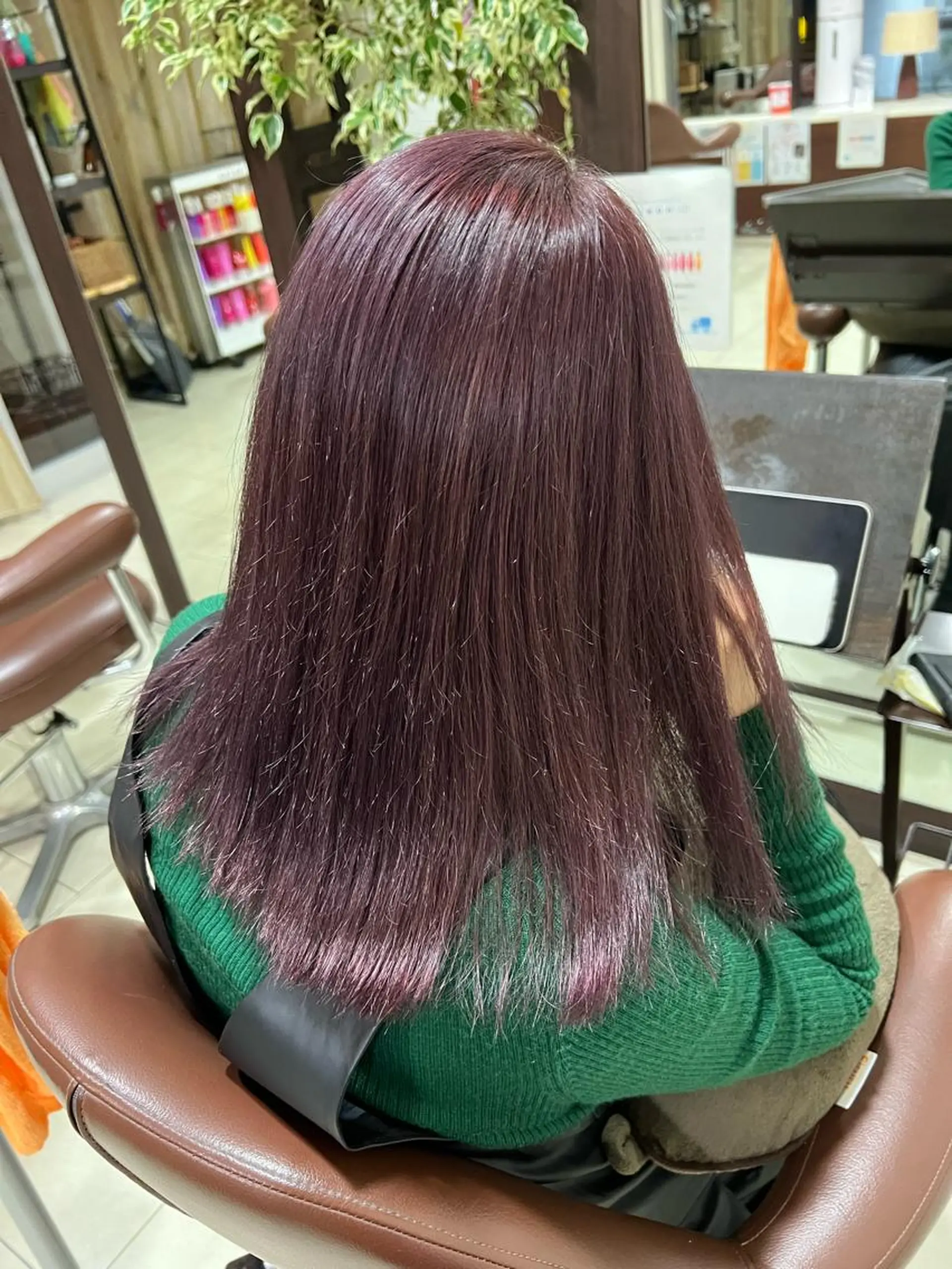 セミロング カラー 田中 月菜のヘアスタイル