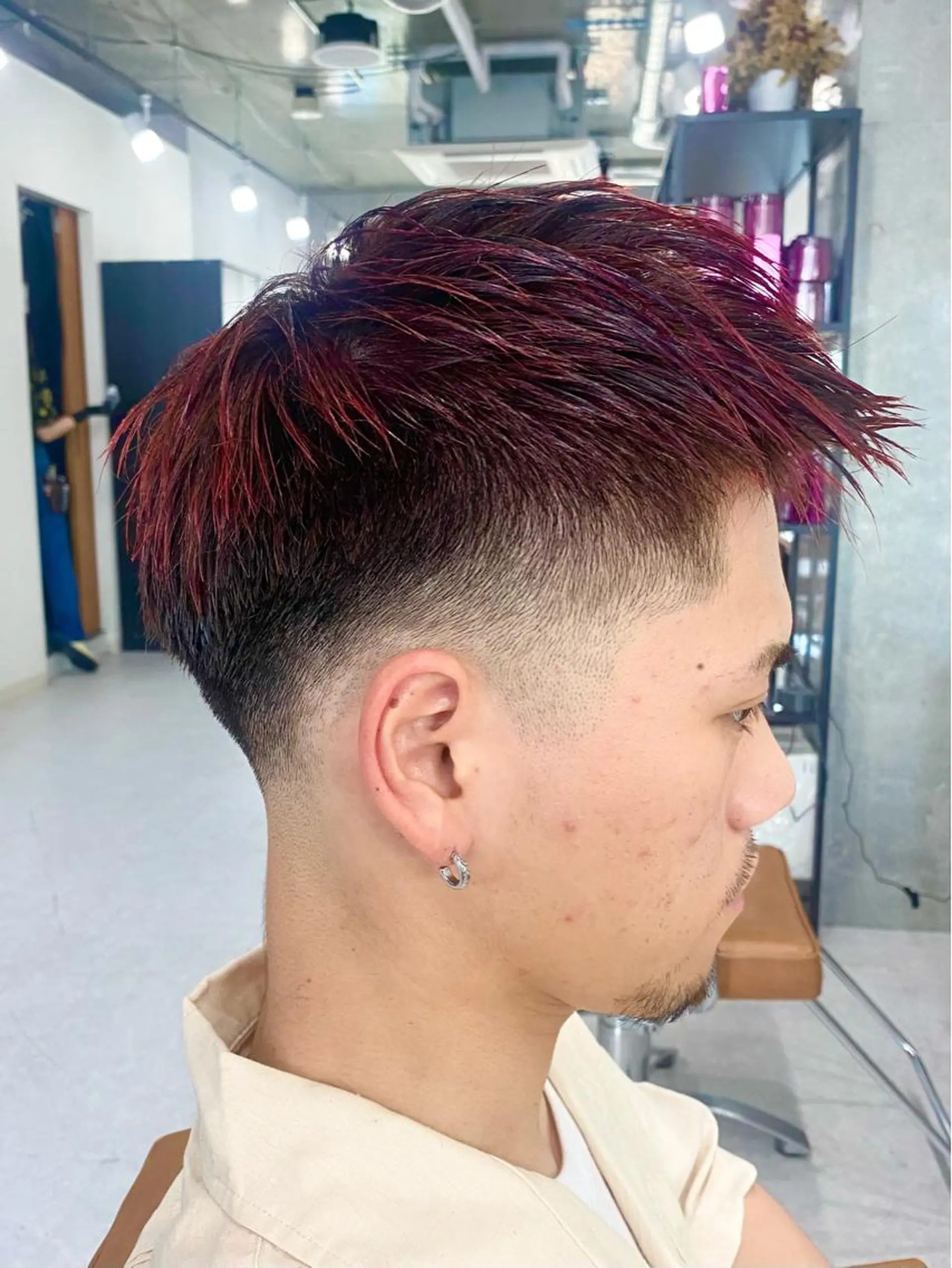 ショート カラー メンズ カット ヘアカラー トリートメント メンズお任せ下さい！ 店長⭐︎小橋のヘアスタイル