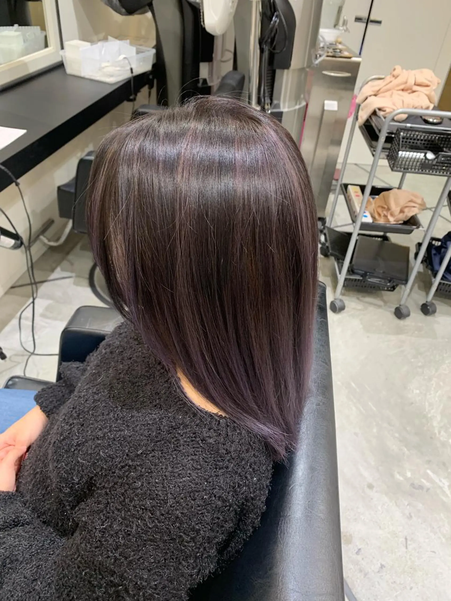 カラー バレイヤージュ カット ヘアカラー 喜友名 泉樹のヘアスタイル