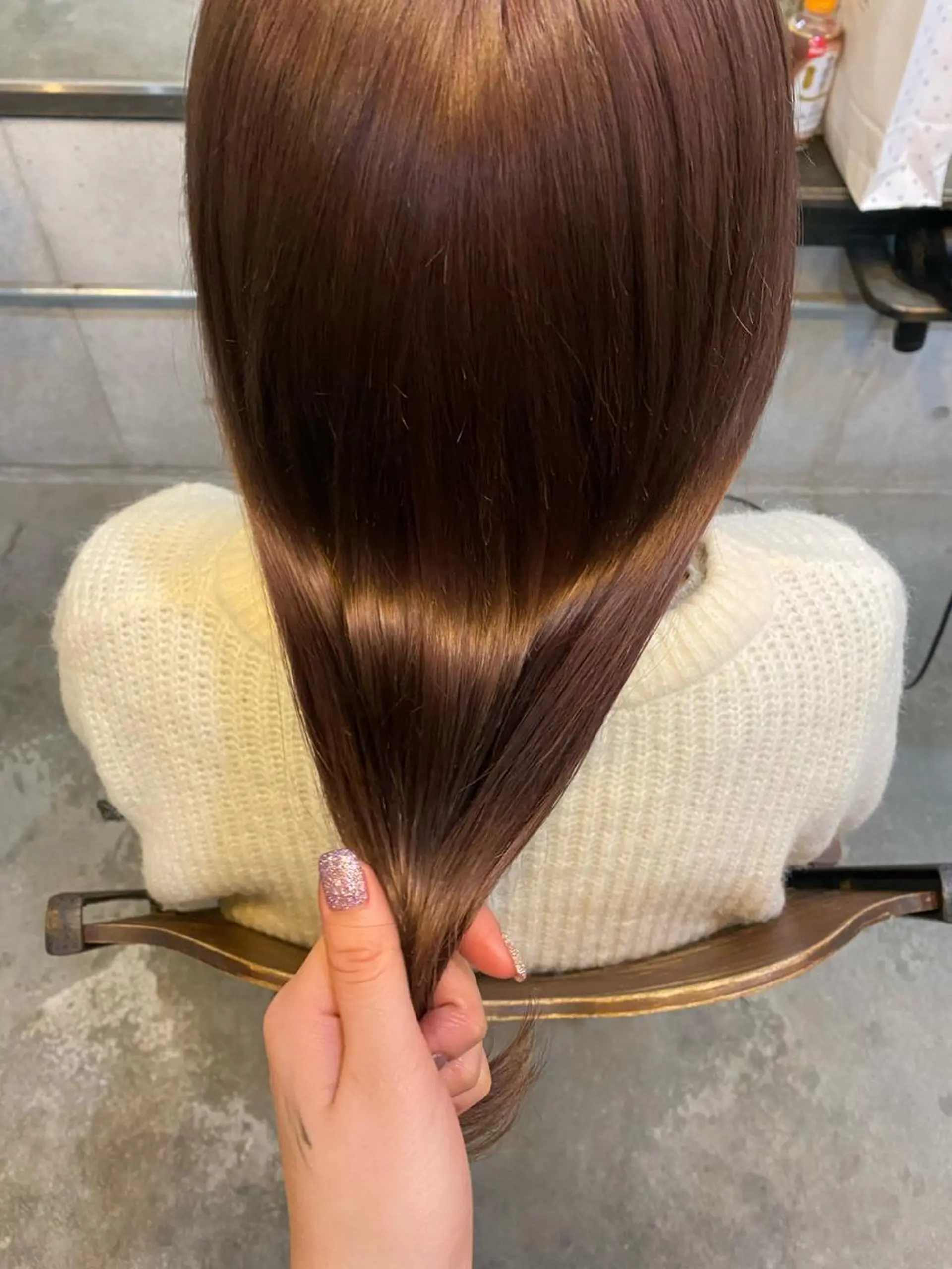 セミロング カラー パーマ ヘアアレンジ キッズ 心斎橋美容室 Junのヘアスタイル