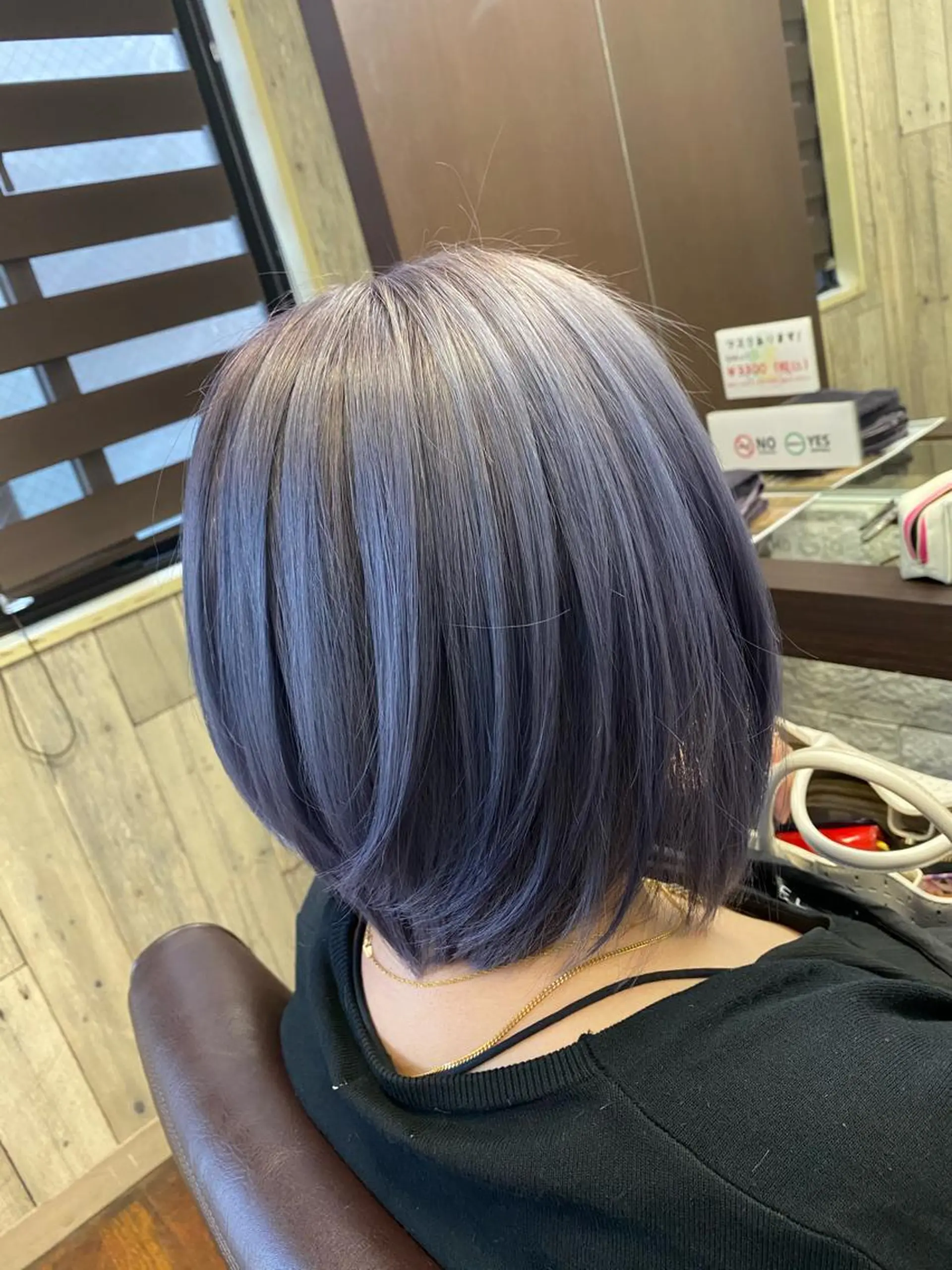 ショート カラー ブルーカラー ブルーパープル パープルカラー LOHAS 関根真由美のヘアスタイル