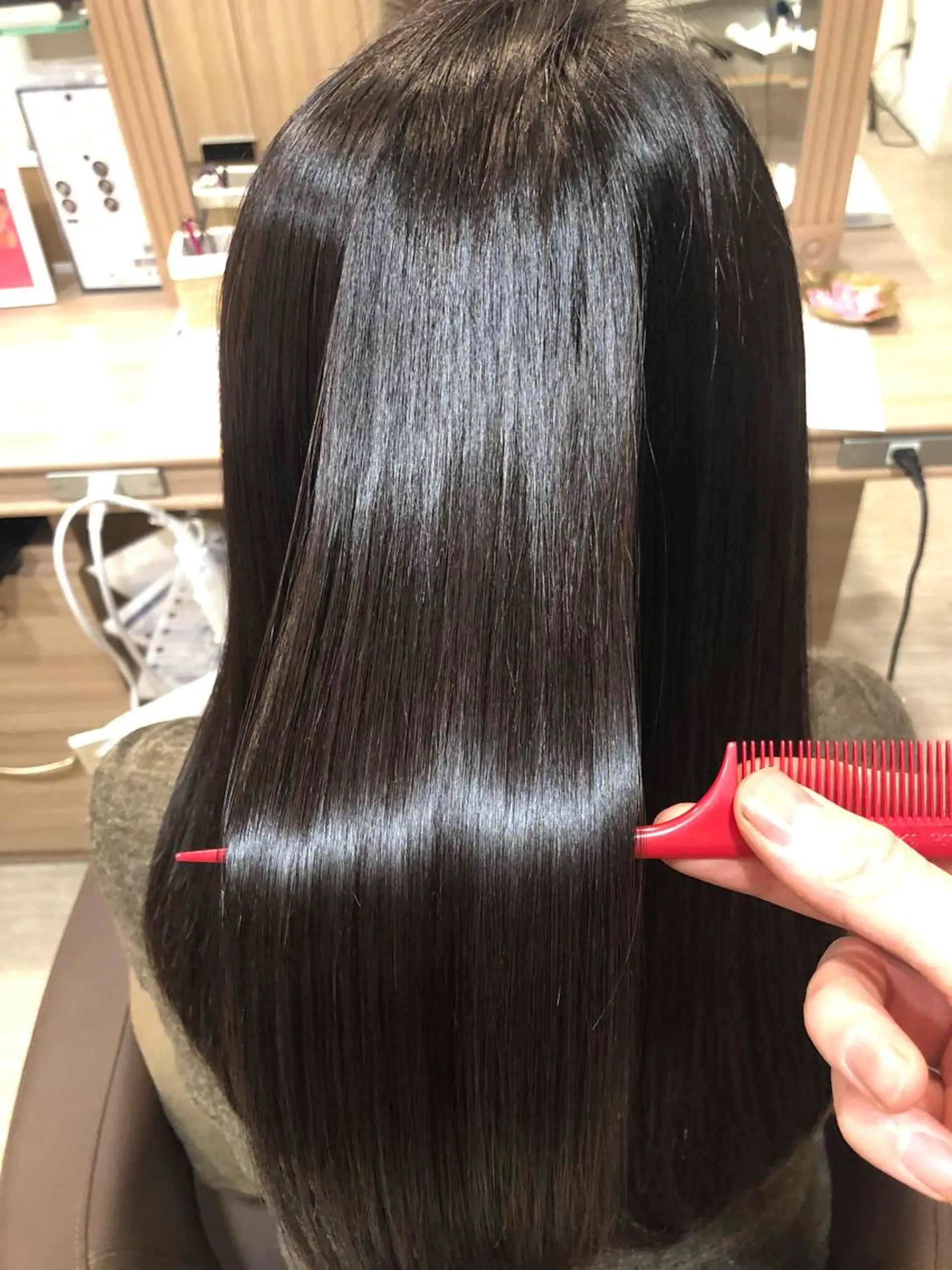 ロング 髪質改善 縮毛矯正 面谷 一光のヘアスタイル
