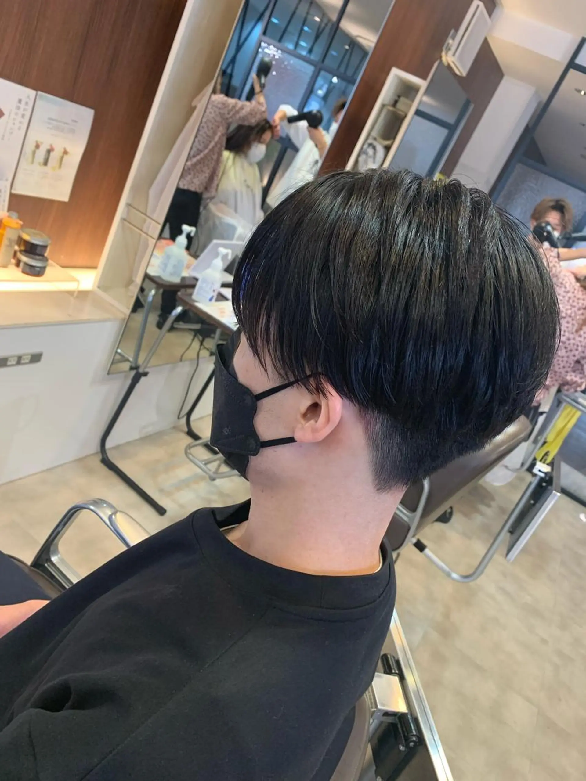 ショート カット ヘアセット メンズパーマ/難波/ 心斎橋　室園亮佑のヘアスタイル