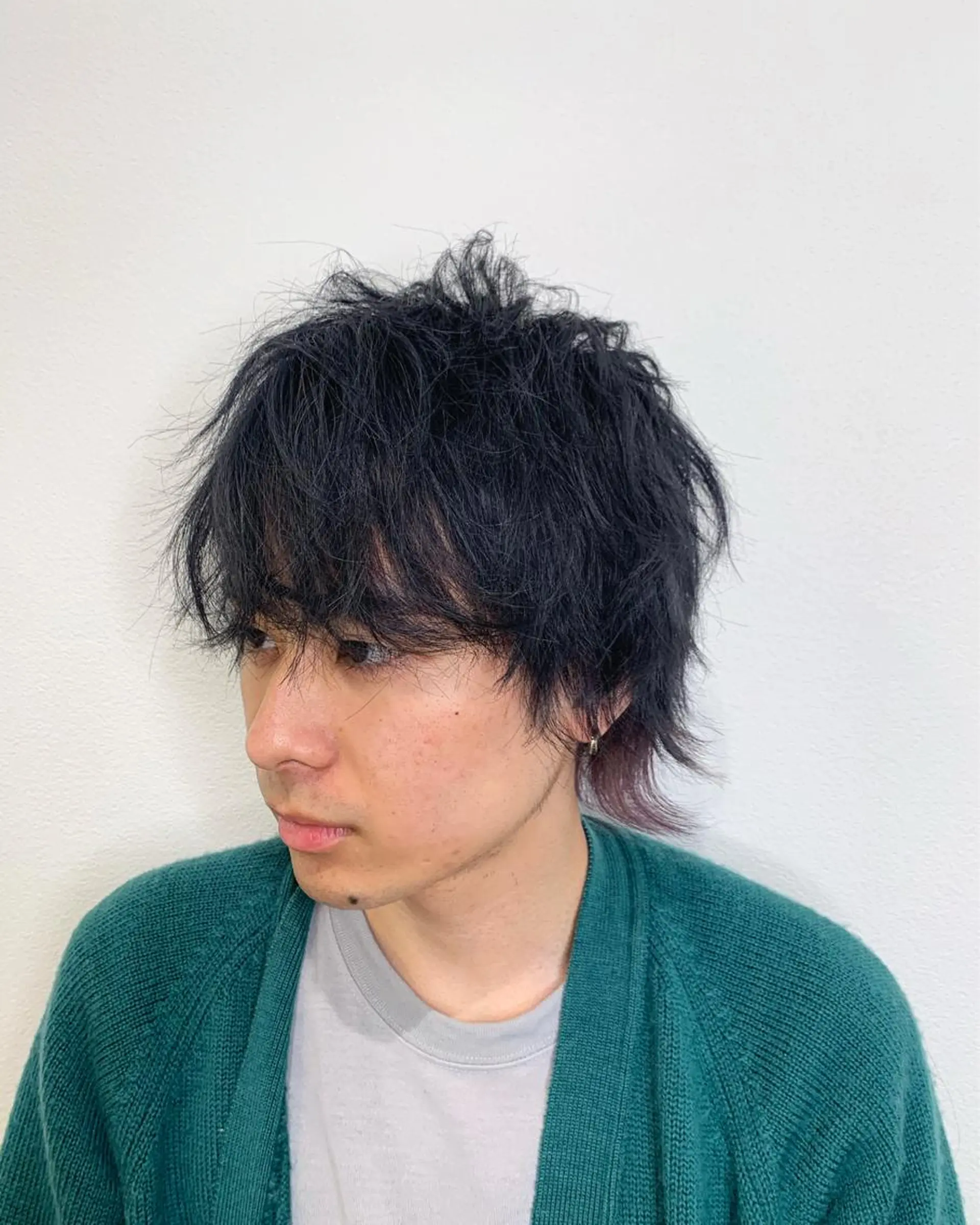 ショート メンズ メンズウルフカット ウルフカット カット ヘアカラー パーマ 🔥Mackey🔥 メンズ特化型美容師のヘアスタイル