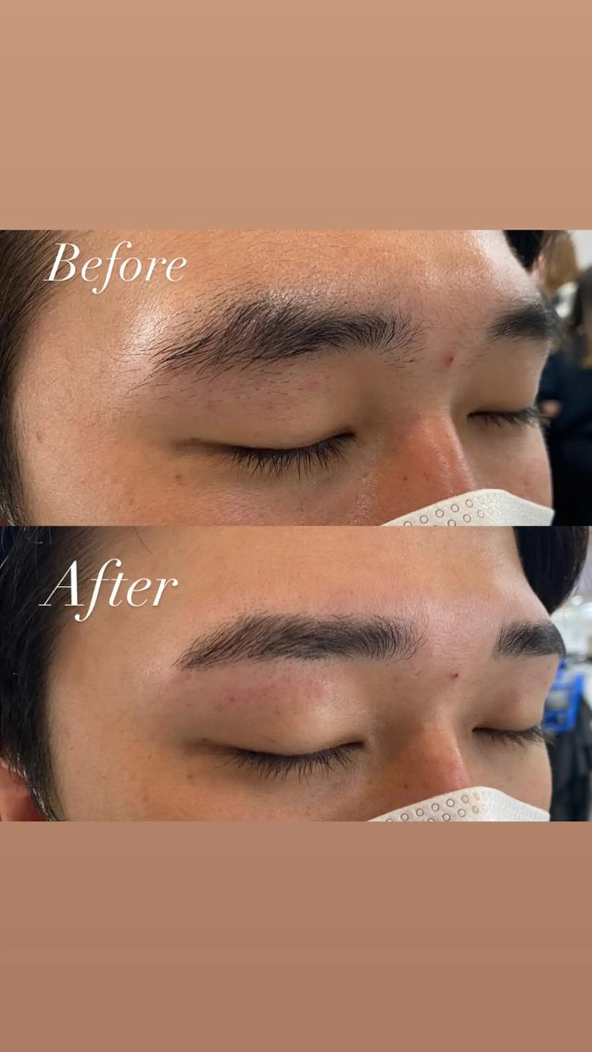 メンズ アイブロウ メンズパーマ ワックス脱毛 眉カット 市川 博紀 副店長のヘアスタイル