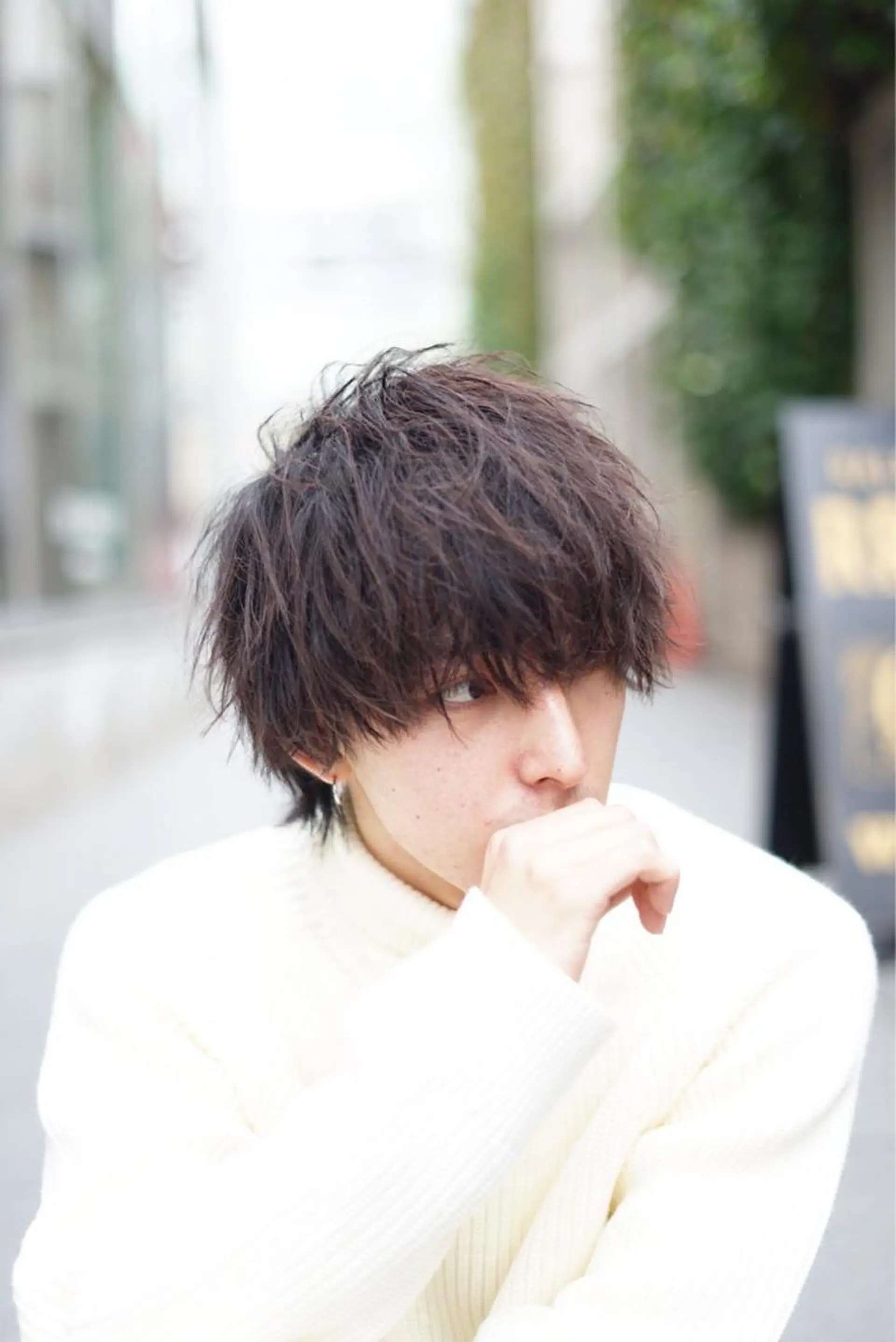 ショート カラー メンズ カット パーマ トリートメント ヘッドスパ ヘアセット ✨メンズウルフ特化 美容師タイガ✨のヘアスタイル