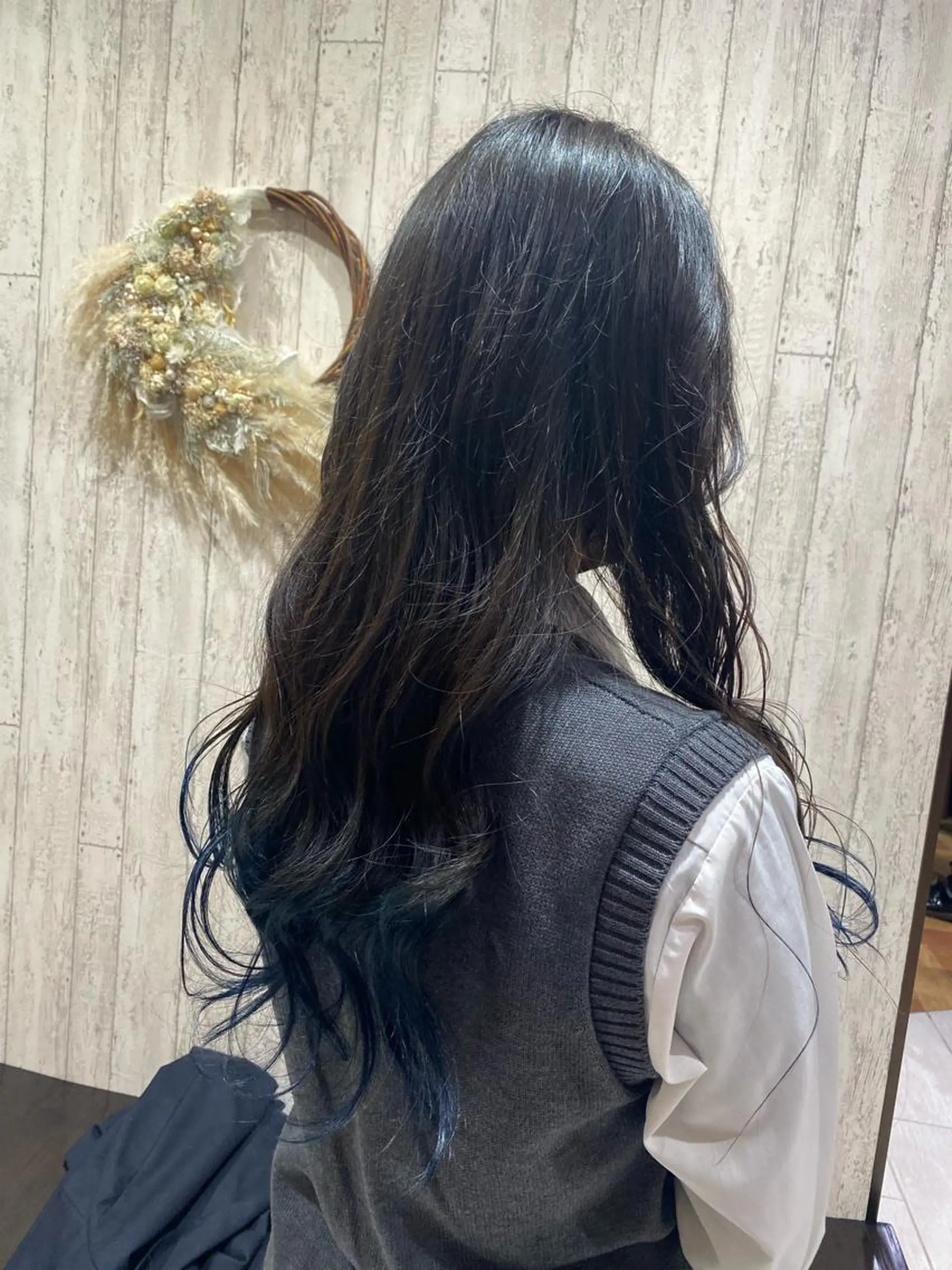 ロング カラー ブルーカラー 綱島店🦋店長🦋 ほんさわ みずきのヘアスタイル