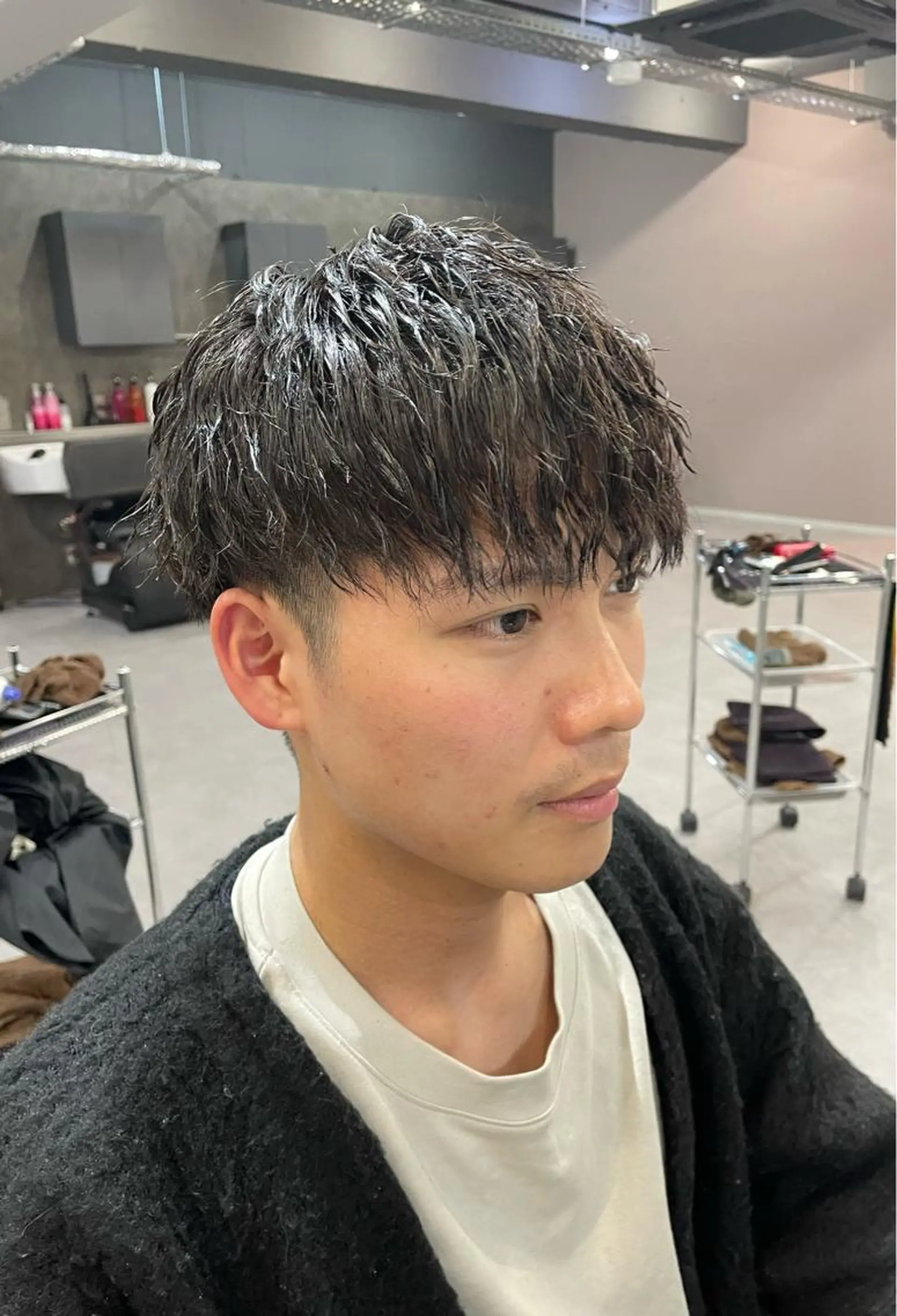 パーマ カット パーマ 西村あきや トレンド韓国ヘアのヘアスタイル