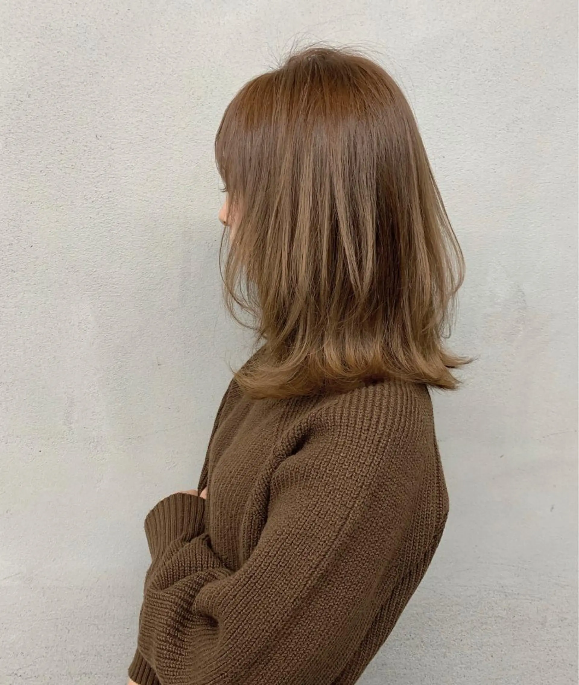 ミディアム カラー パーマ ヘアアレンジ メンズ キッズ ネイル マツエク・マツパ ブラウンカラー ピンクカラー ピンクブラウン カラーマツエク ナチュラル #tag 稗田綾加のヘアスタイル