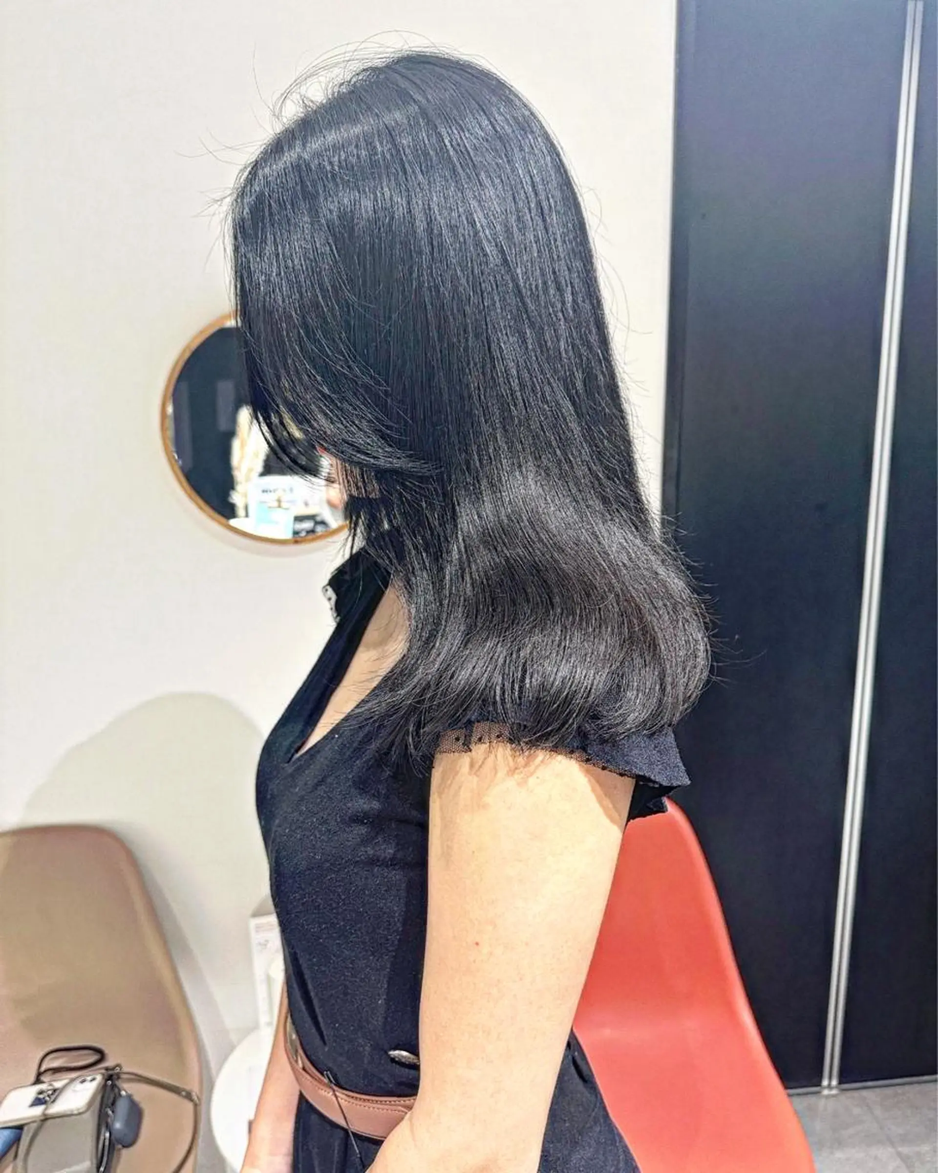 セミロング ヘアカラー Maria 梅田デザインカラーのヘアスタイル