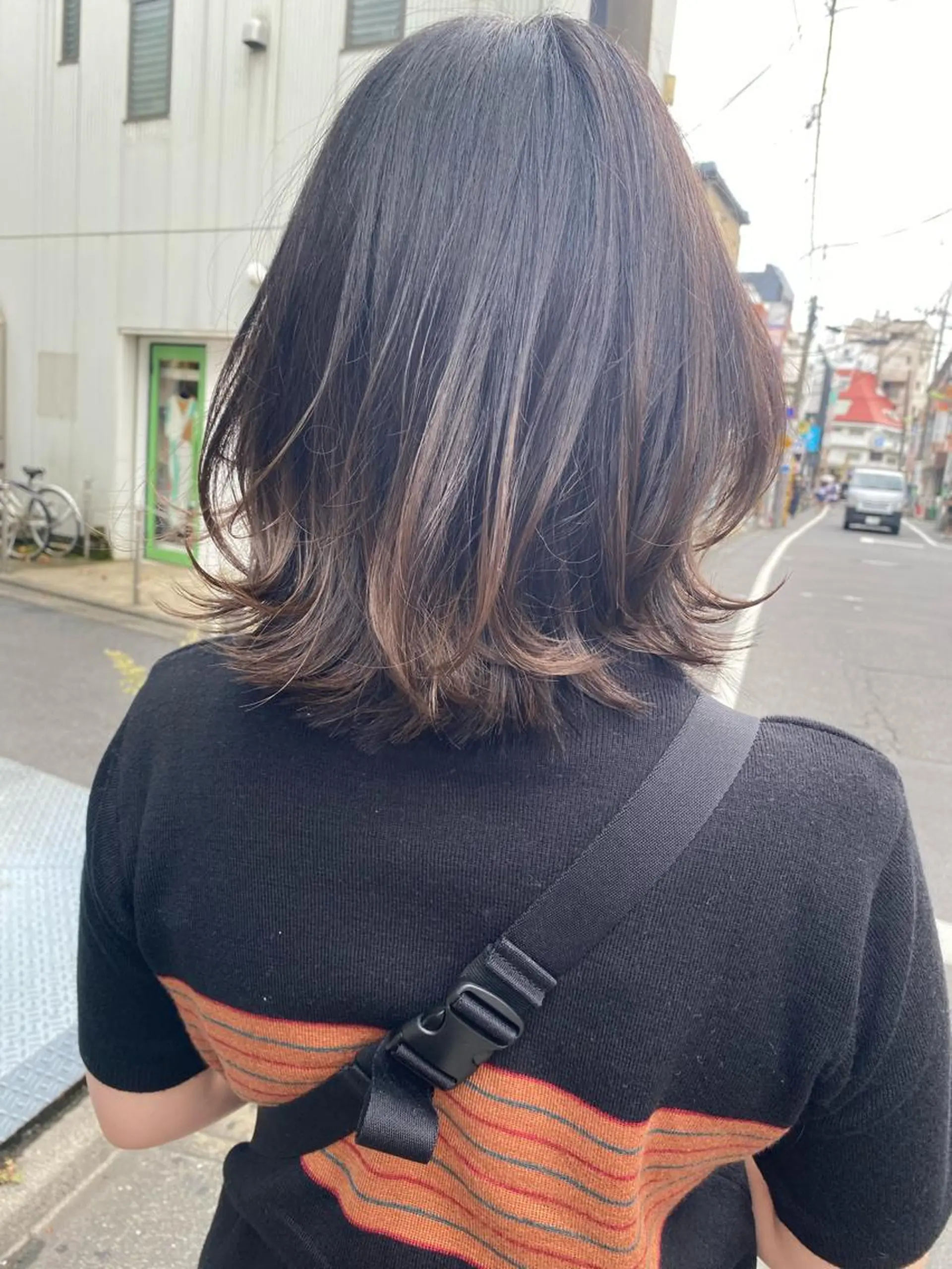 ミディアム カット トリートメント 西山梨々/ボブ/ ショート/レイヤーのヘアスタイル