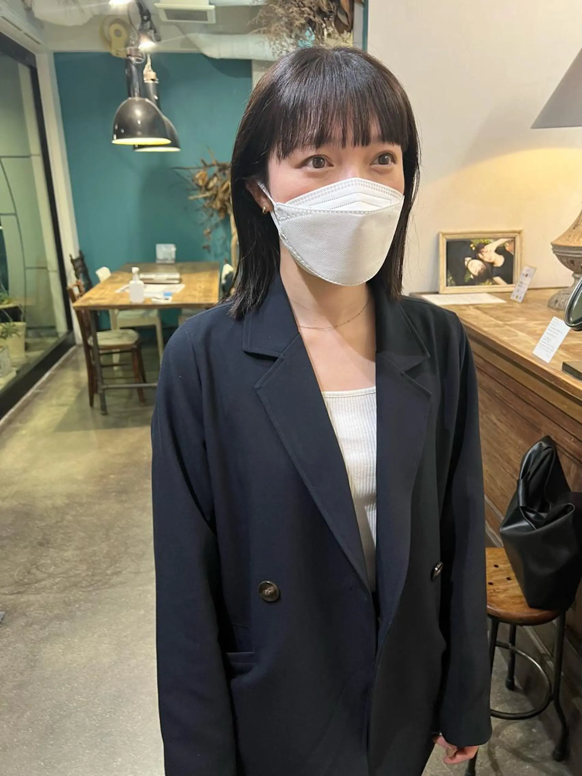 ショート カラー 切りっぱなしボブ イルミナカラー ボブ カット ヘアカラー 千葉 郁也のヘアスタイル
