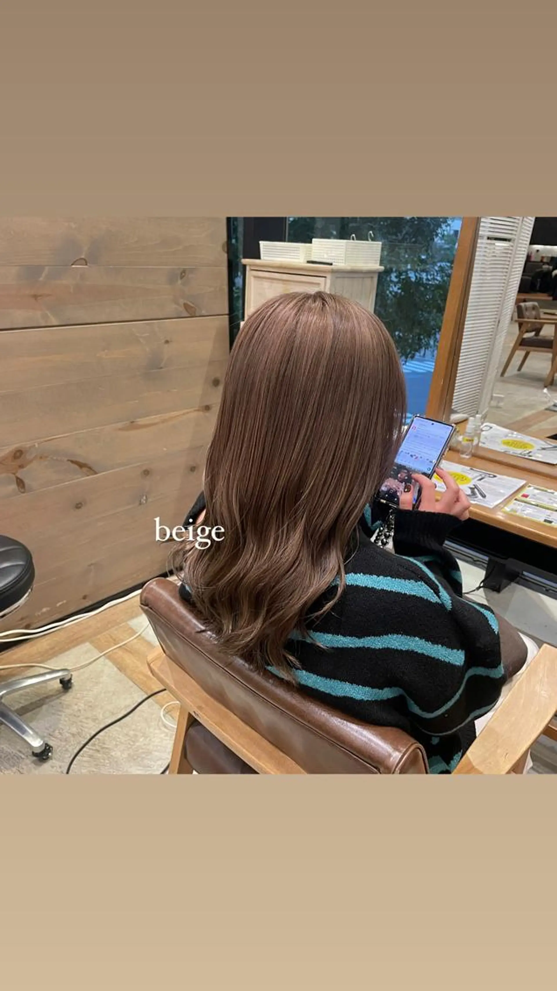 カラー ベージュカラー ブリーチ 🍒ばばみさき 🍒のヘアスタイル