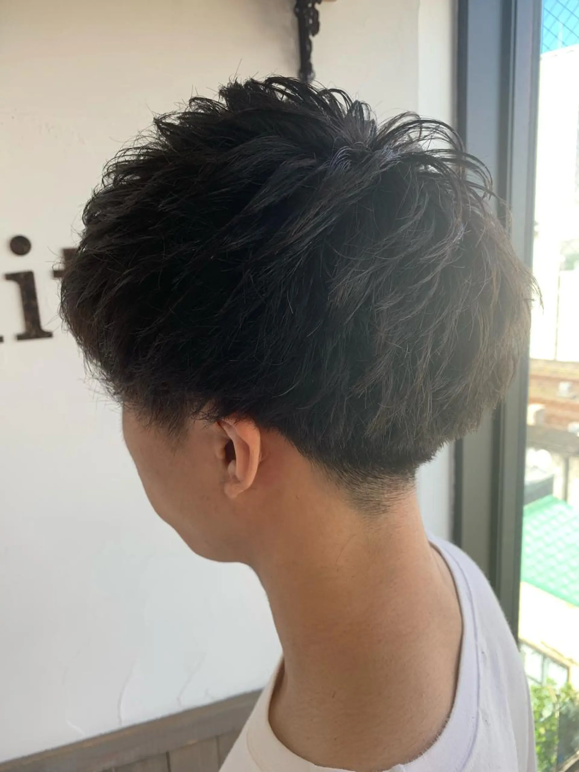 ショート メンズ メンズカット　パーマ 特化美容師　中野稜平のヘアスタイル
