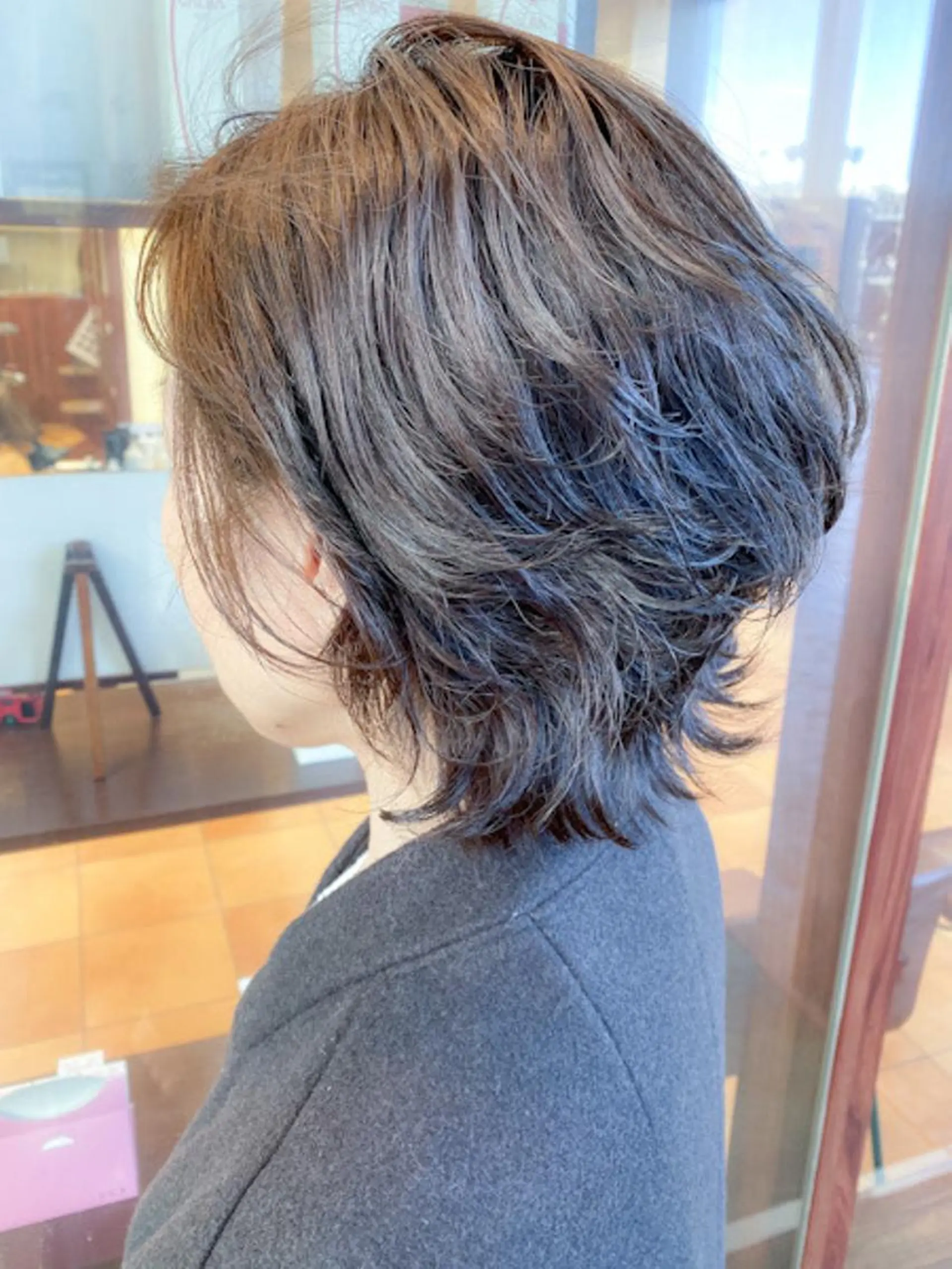 ミディアム パーマ 大野 あさみのヘアスタイル