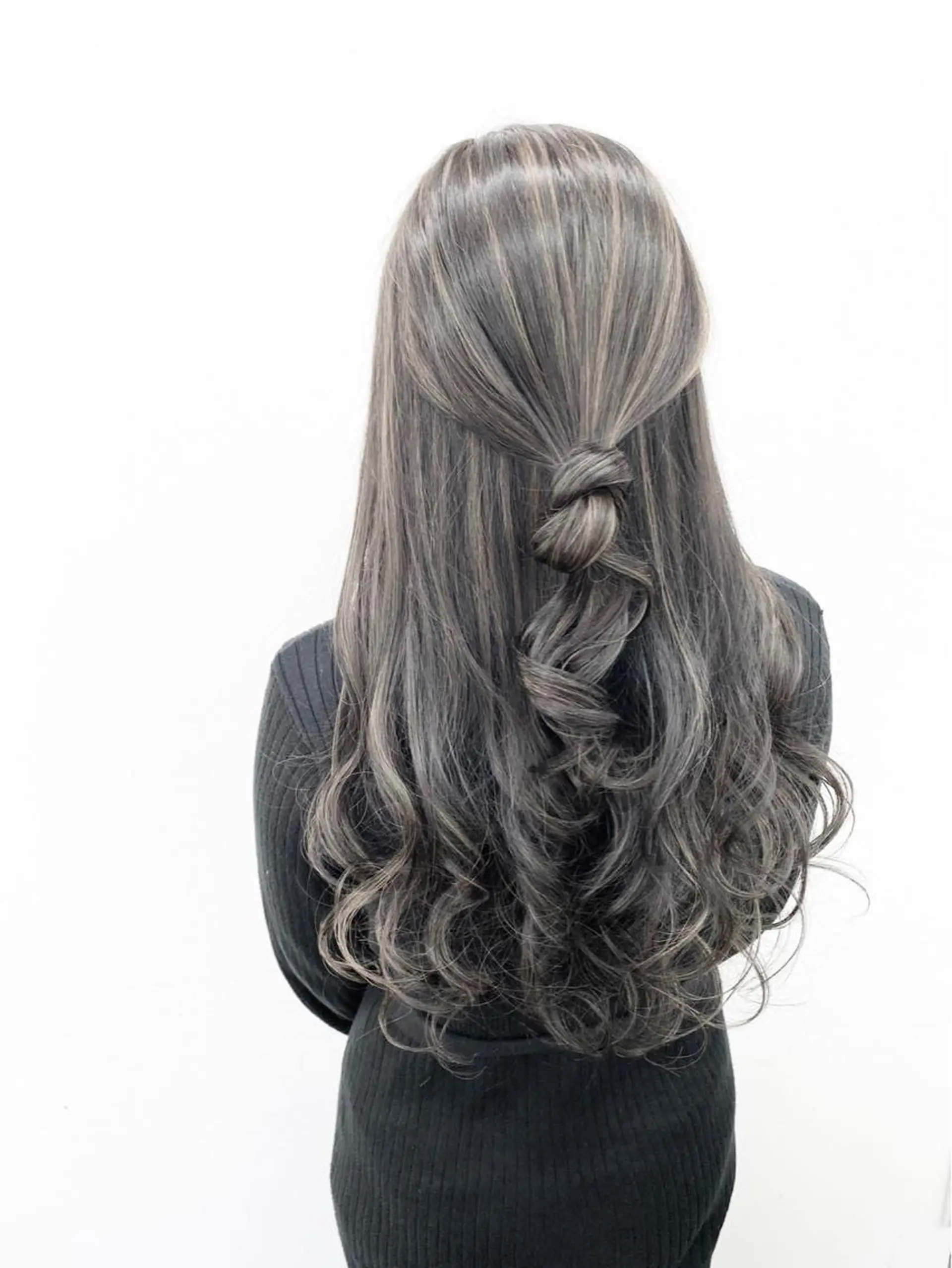 ロング カラー ヘアアレンジ ハイライトカラー ハイライト 白髪ぼかしハイライト 白髪ぼかしカラー中澤のヘアスタイル
