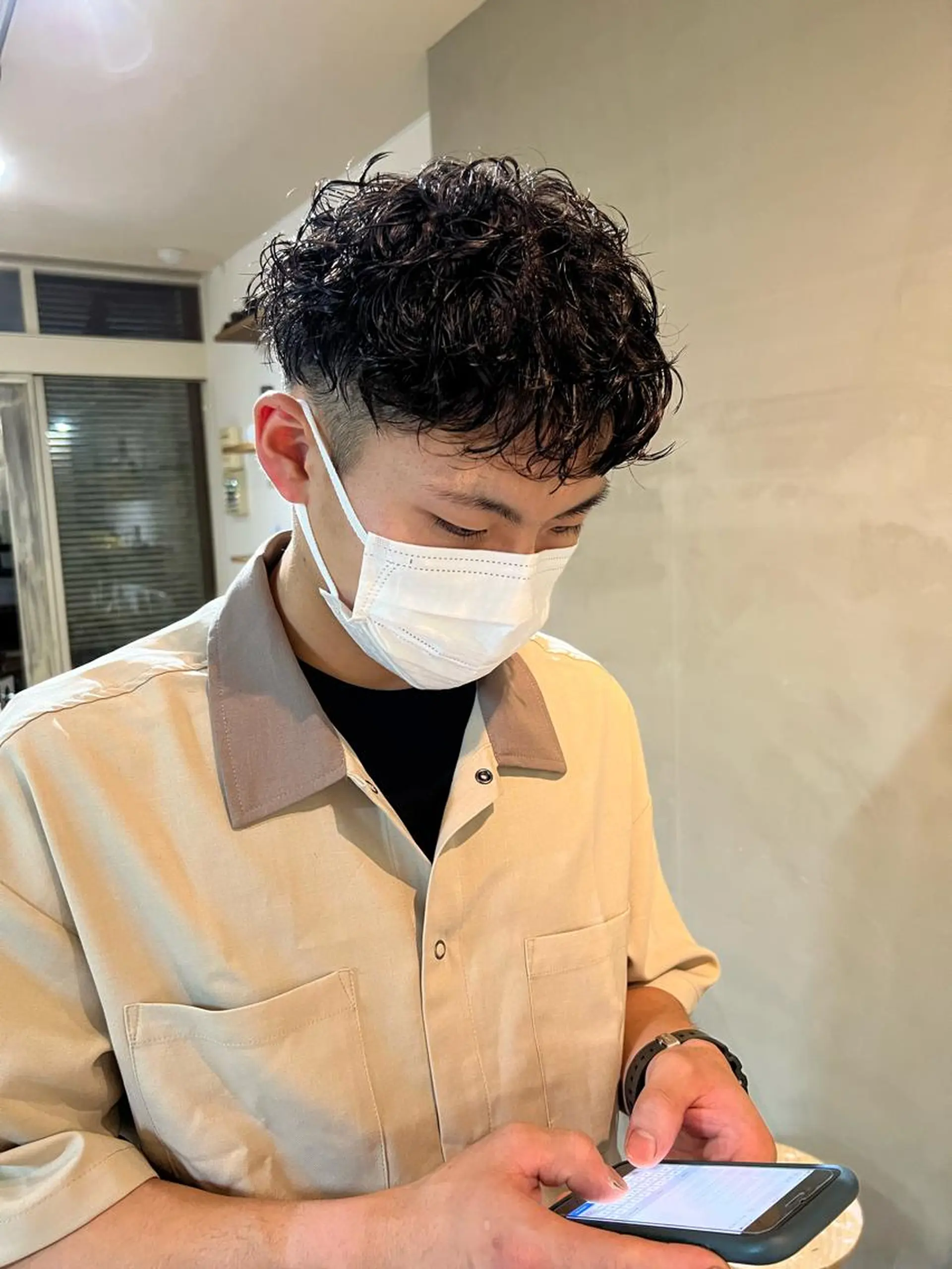 パーマ メンズ メンズパーマ OLTI所属・中村 勇星のヘアスタイル