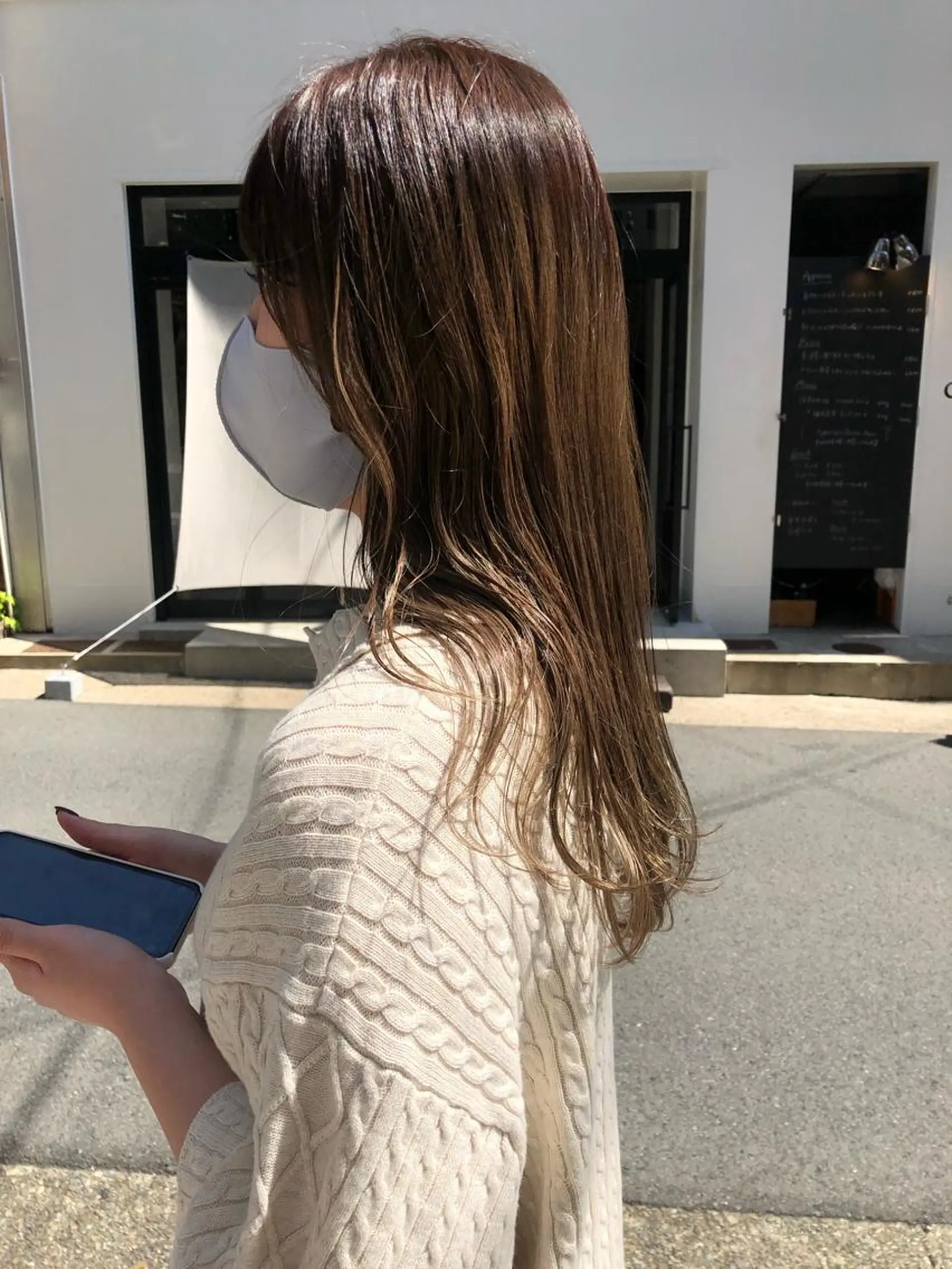 カラー ベージュカラー ブラウンカラー ブラウンベージュ be.perch所属・山口 朔弥のヘアスタイル