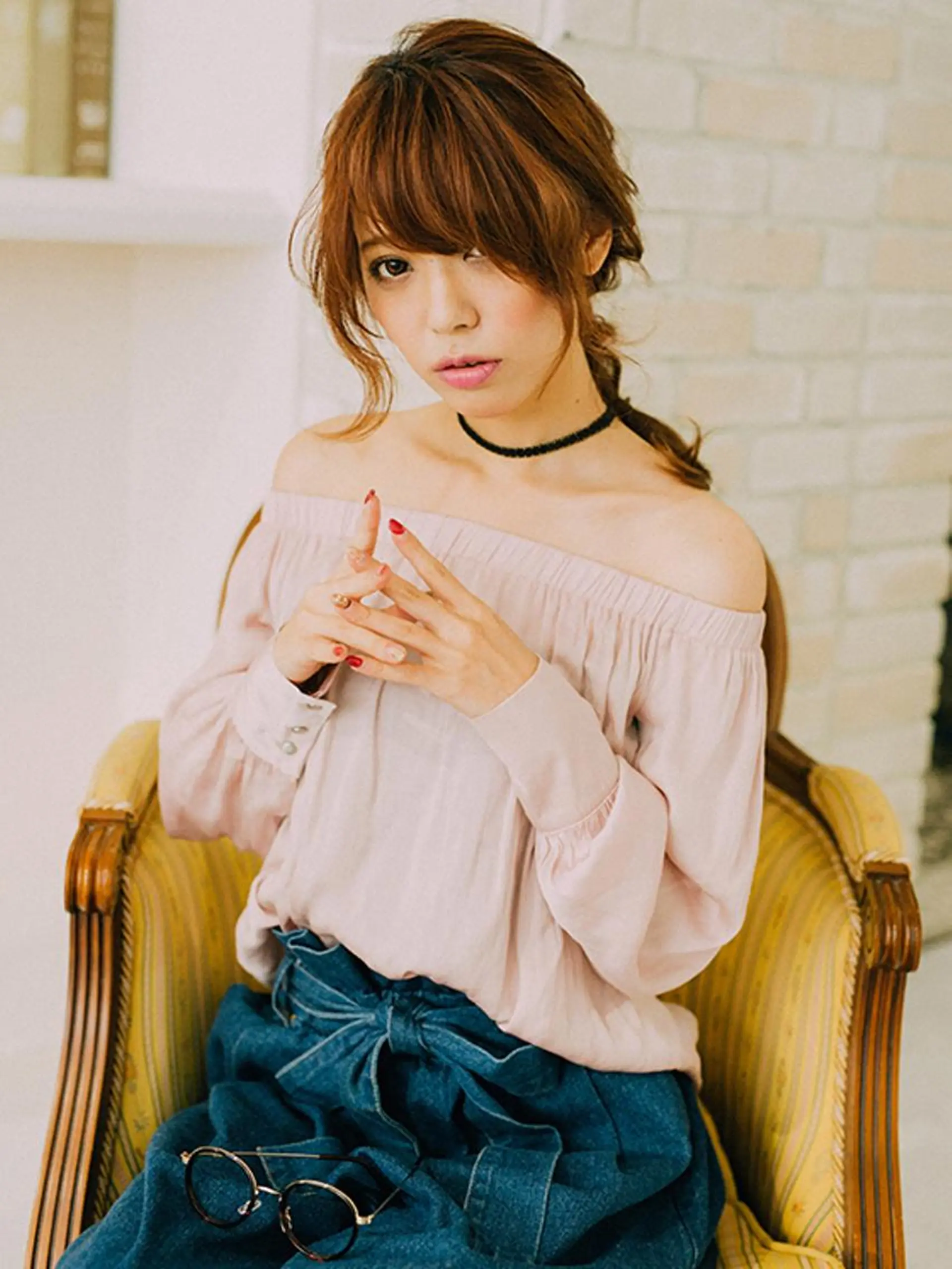 セミロング 【公式】amble luxe池袋東口💛のヘアスタイル
