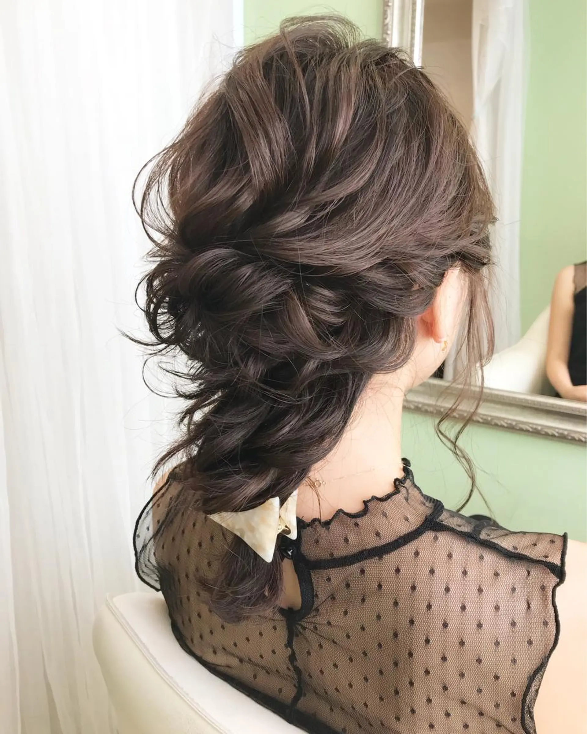 ヘアアレンジ 結婚式・ブライダル ALVAREZ BARBER SHOP所属・takebuchi harukaのヘアスタイル