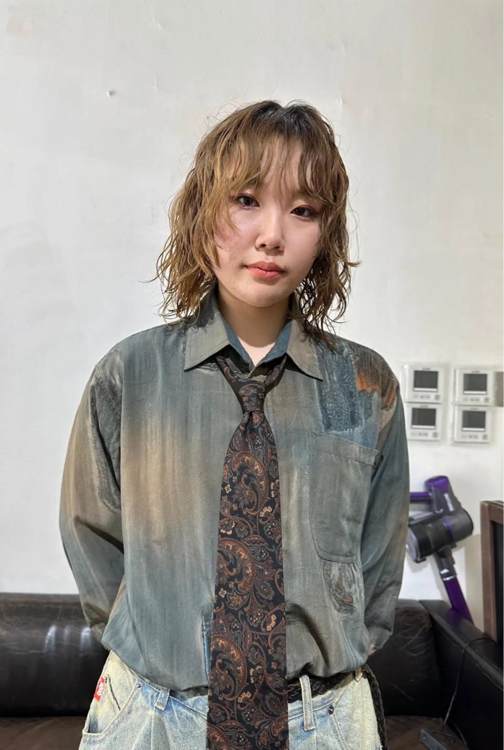 ミディアム パーマ P.S  gemmie所属・Tetta 🤙のヘアスタイル
