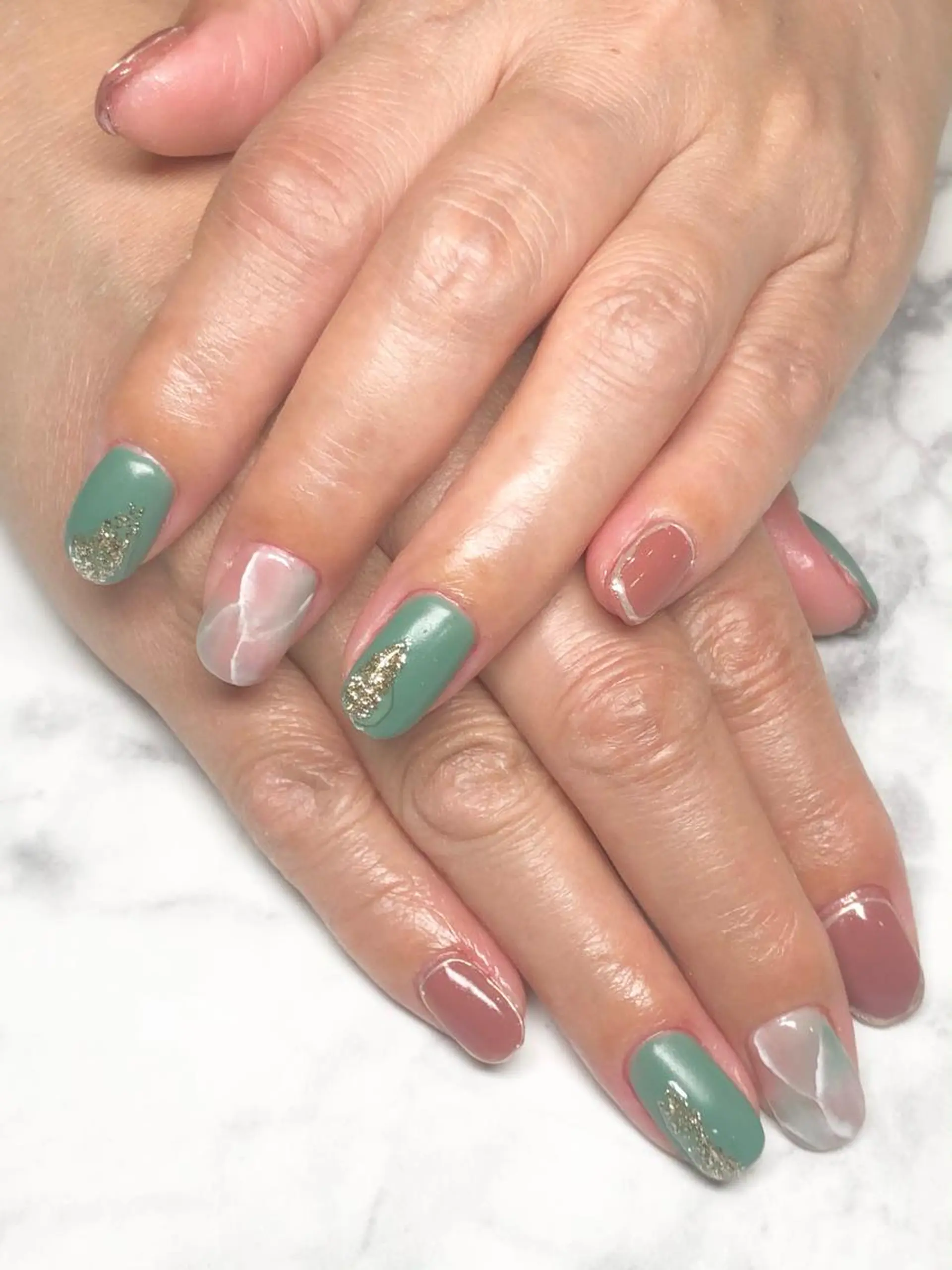 ショート ネイル 🦋Kiyomi. 🦋のネイルデザイン