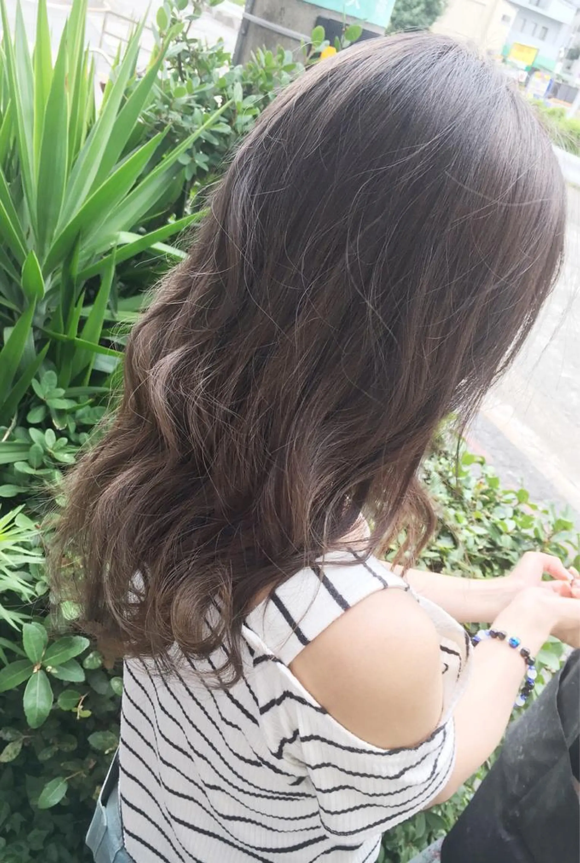セミロング 髪質改善＆韓国風 RINAのヘアスタイル