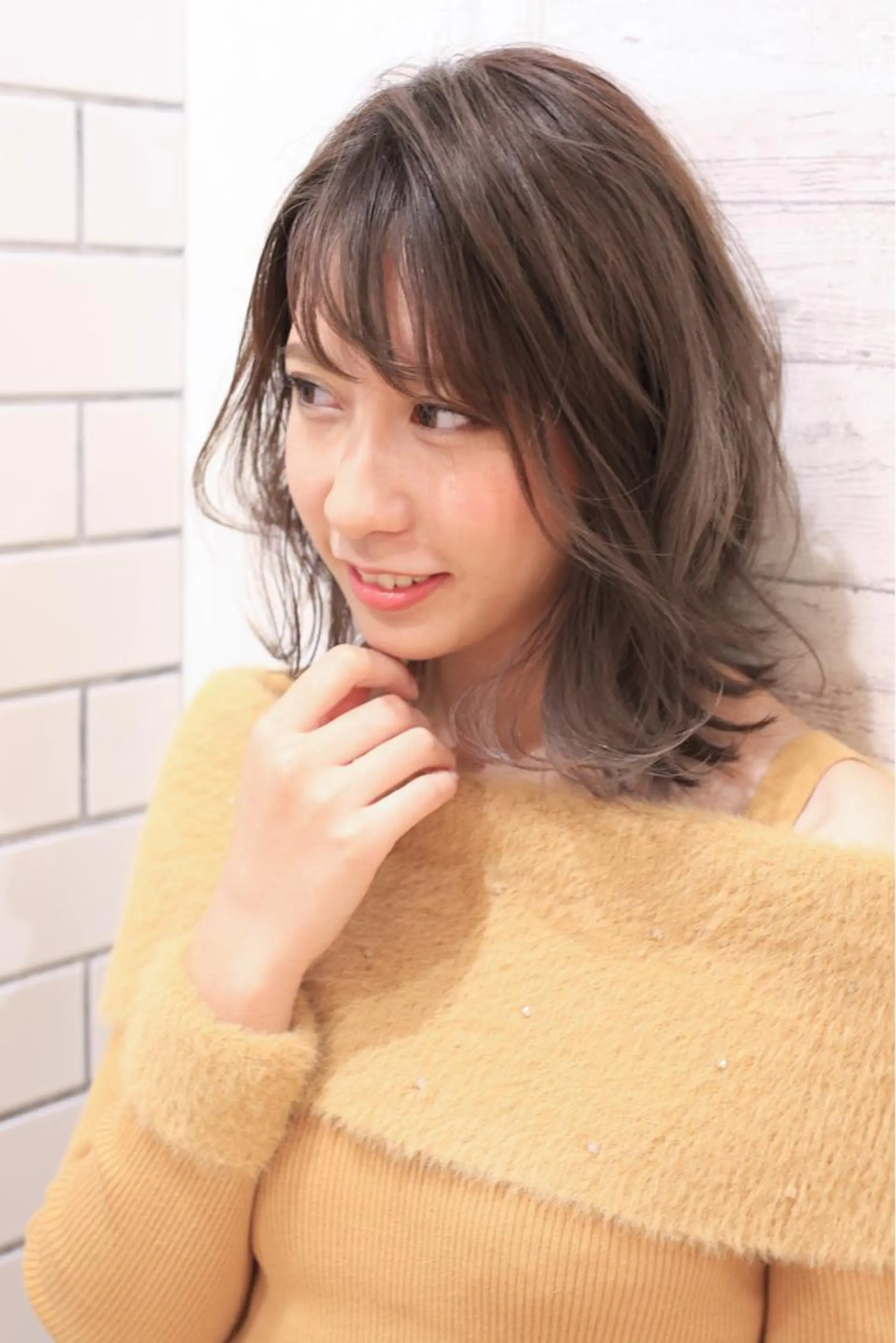 ミディアム カラー カット ヘアカラー ☆ハイトーン口コミ◎ WiLL/京橋のヘアスタイル