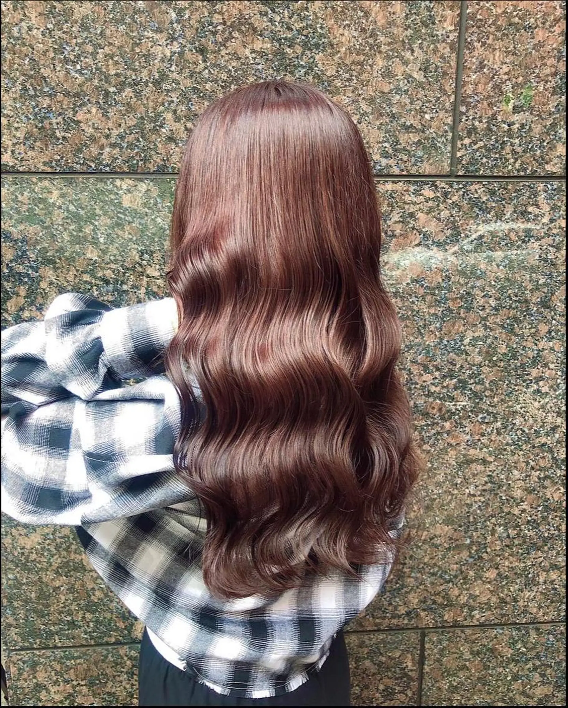 ロング ヘアカラー トリートメント レイヤー🤍 ベージュ🤍　聖奈のヘアスタイル