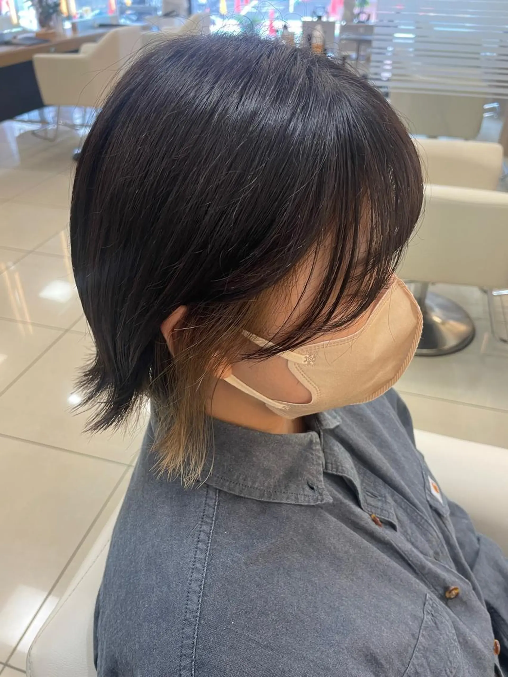 ショート パーマ/ボブ/ ヘルシーカラー/風花のヘアスタイル