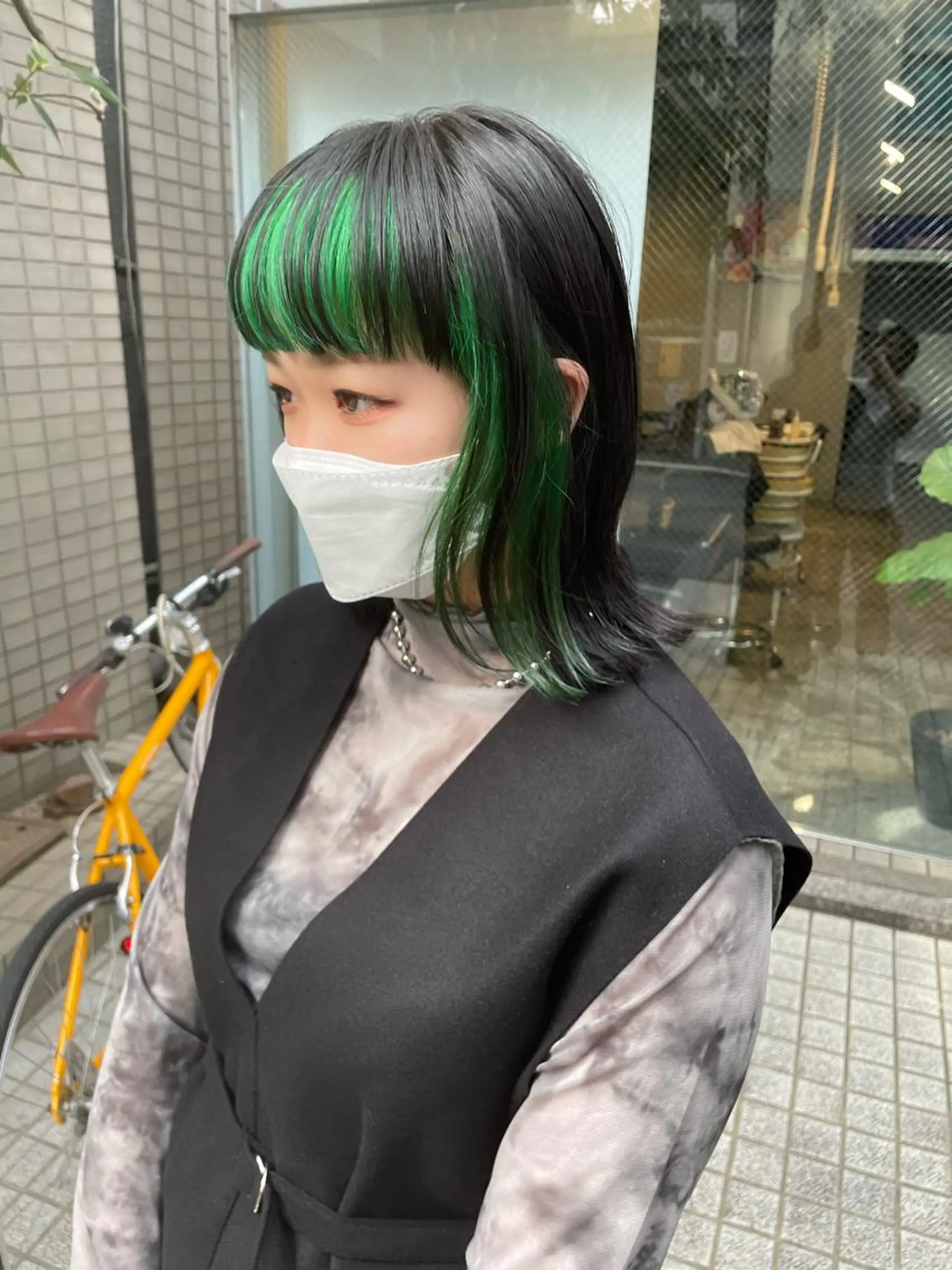 ミディアム カラー ヘアアレンジ inq sakae所属・りん🌷︎名古屋 透明感カラー/カットのヘアスタイル